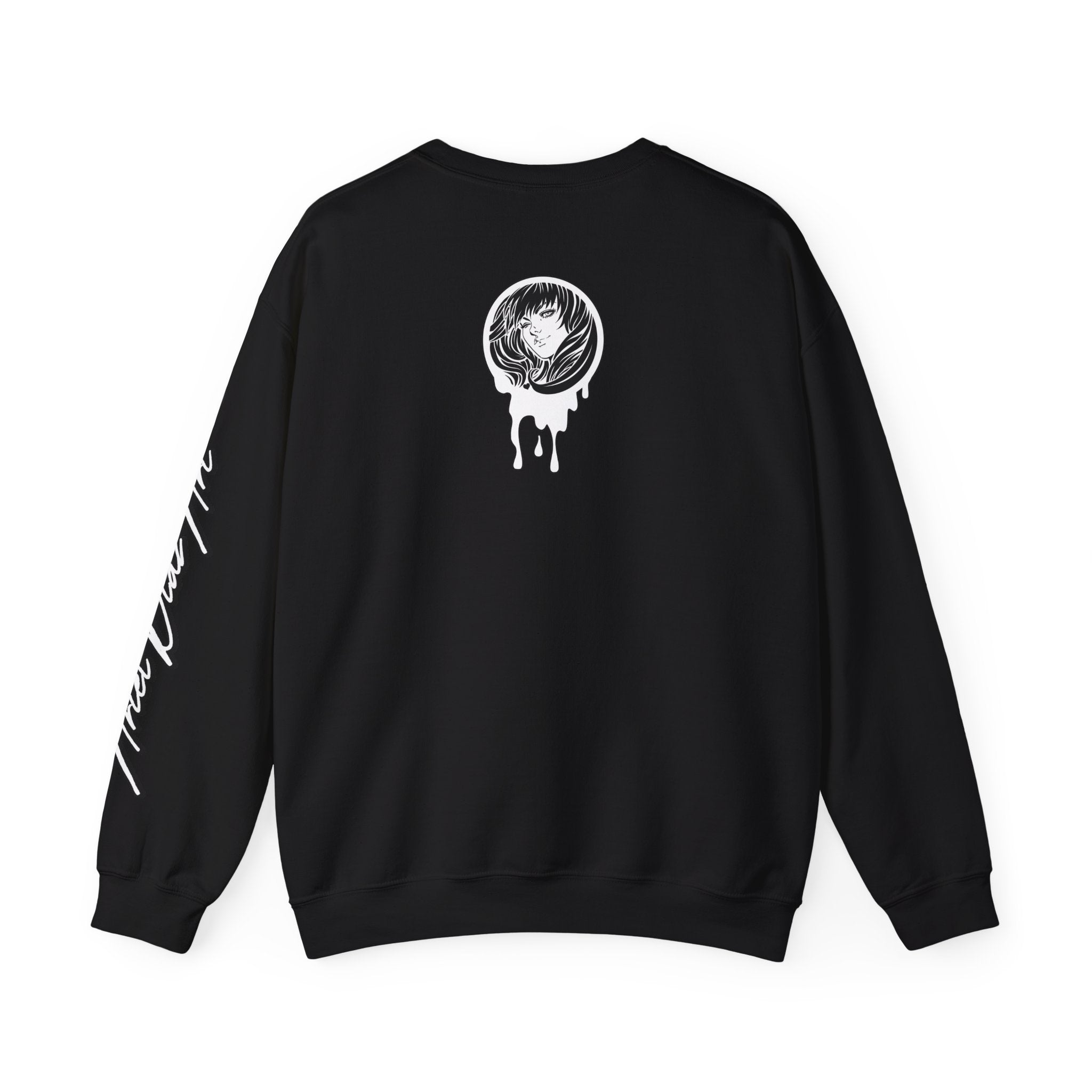 Acid Pour Edgy Graphic Crewneck Sweatshirt