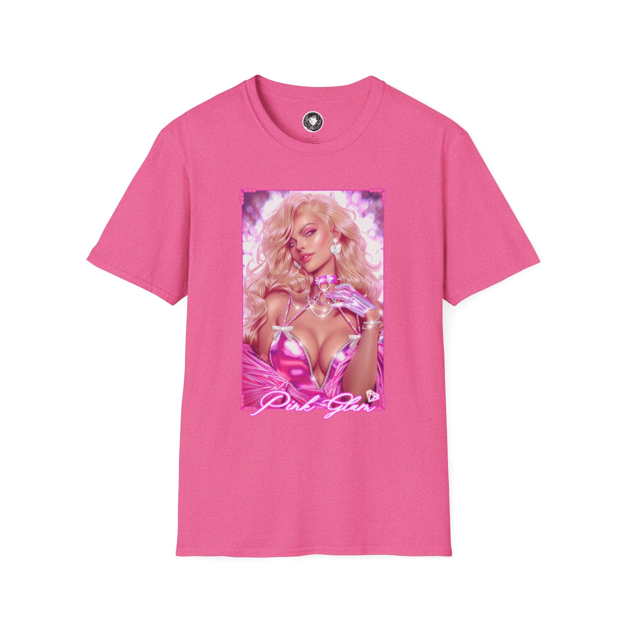 Bold Barbie Pink Glam Graphic Unisex T-Shirt