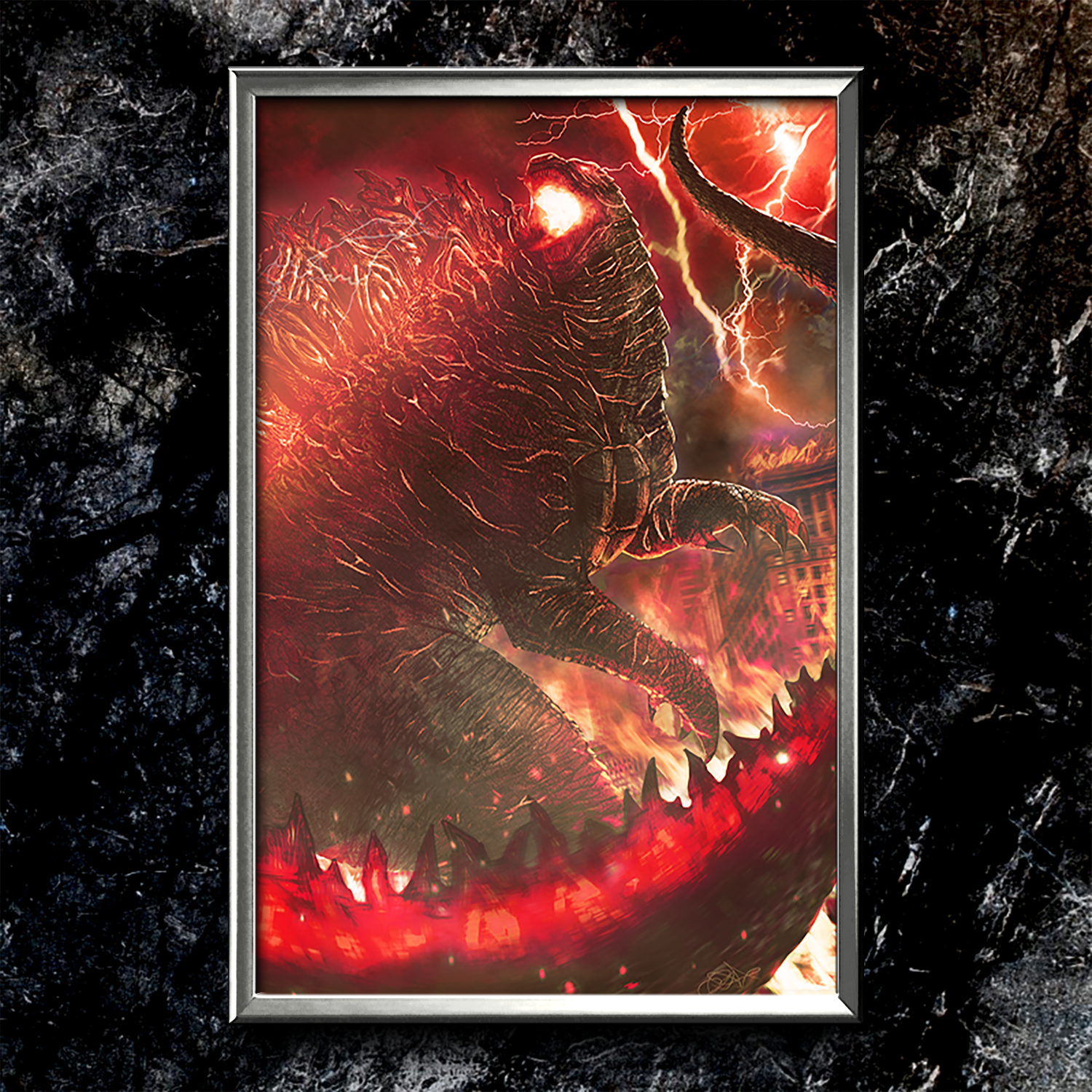 Godzilla Nuclear Pulse Semi-Gloss Art Print