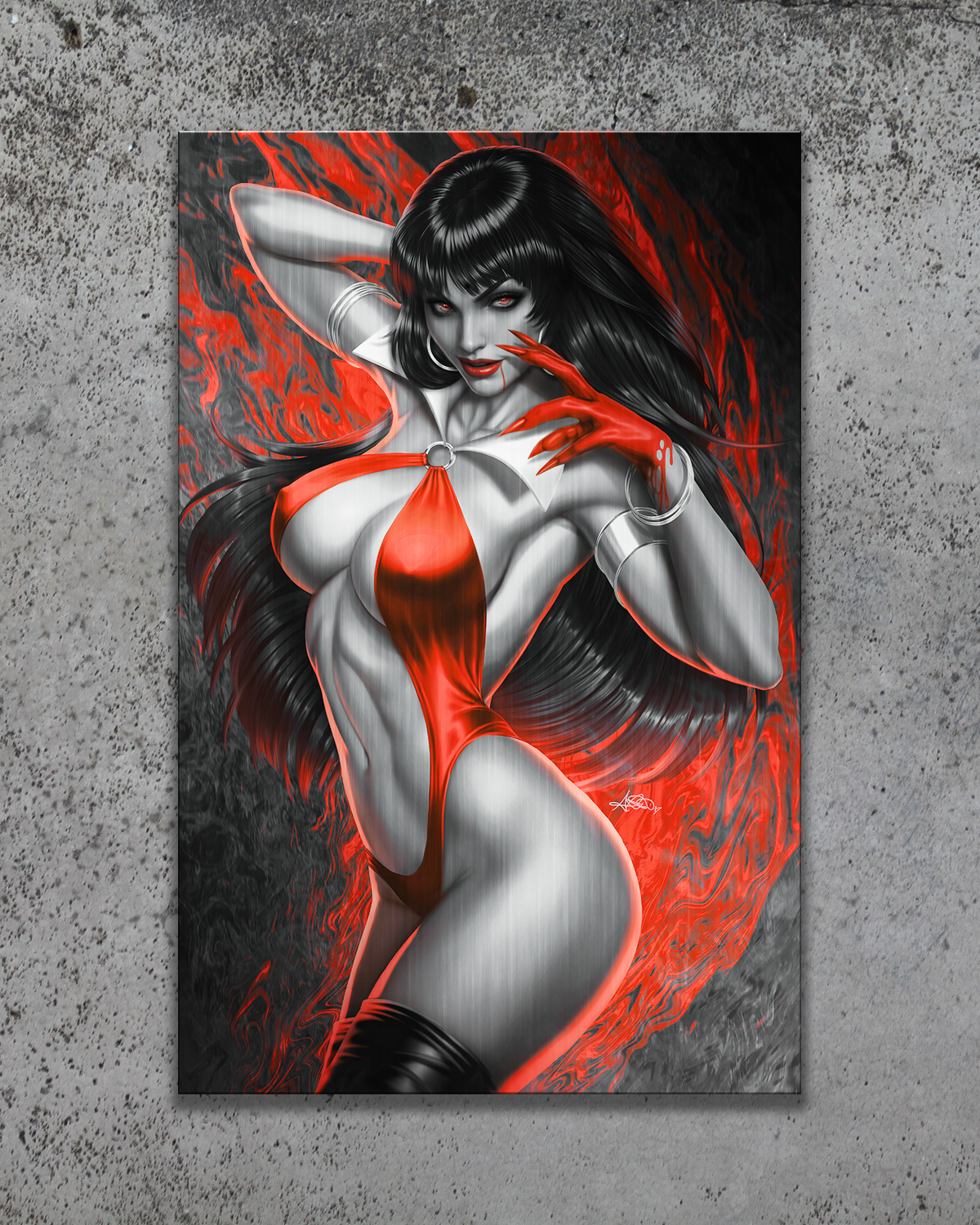 Vampirella: Dark Reflections #1 BWR Metal Print