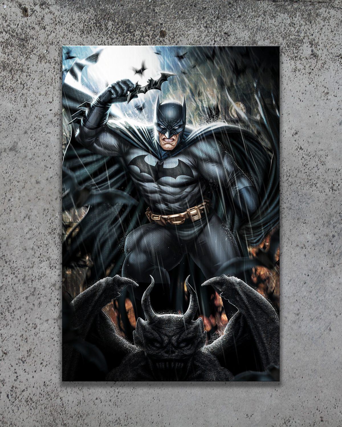 The Batman "Gargoyle" Metal Print