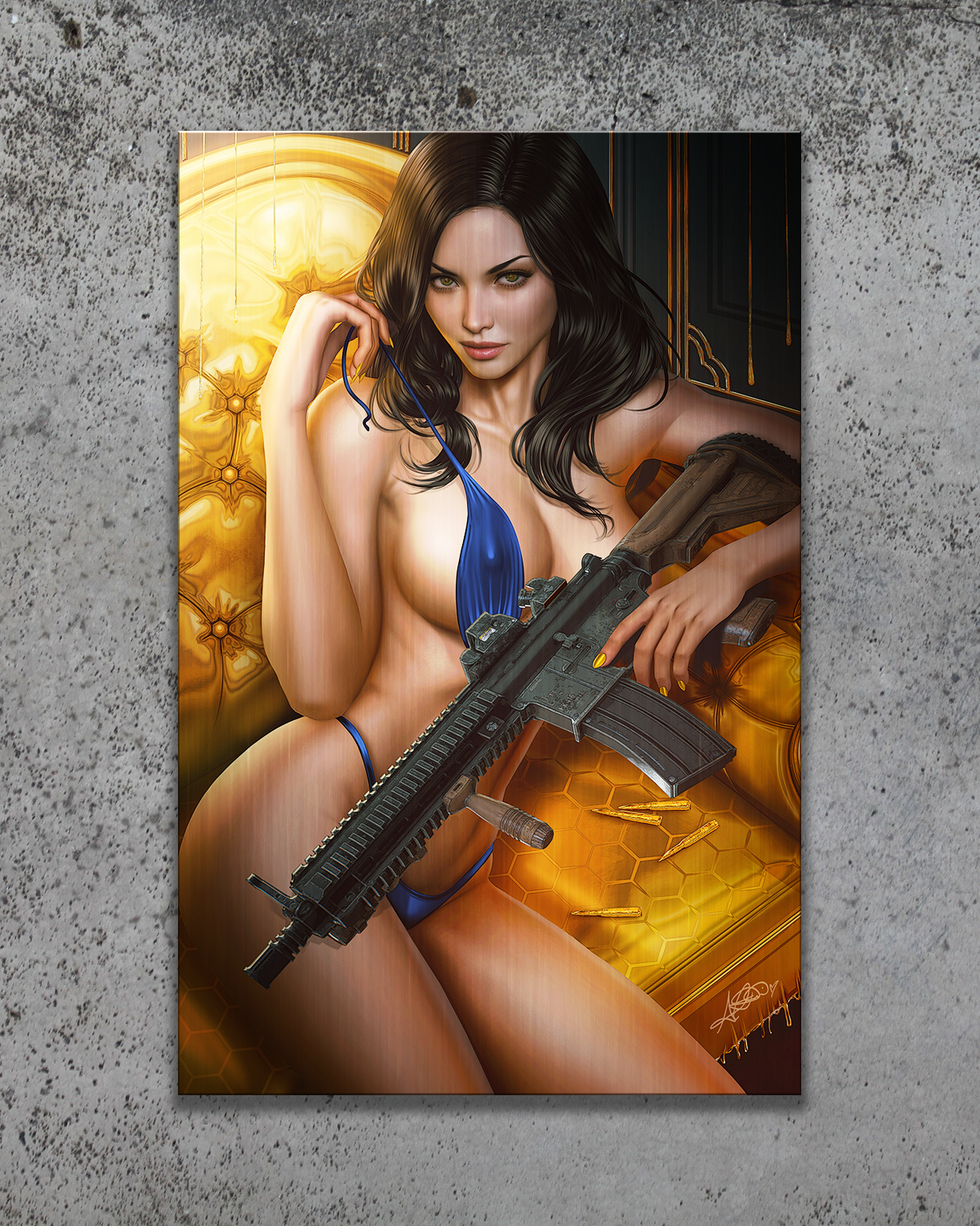Gun Honey: Collision Course #1 Metal Print