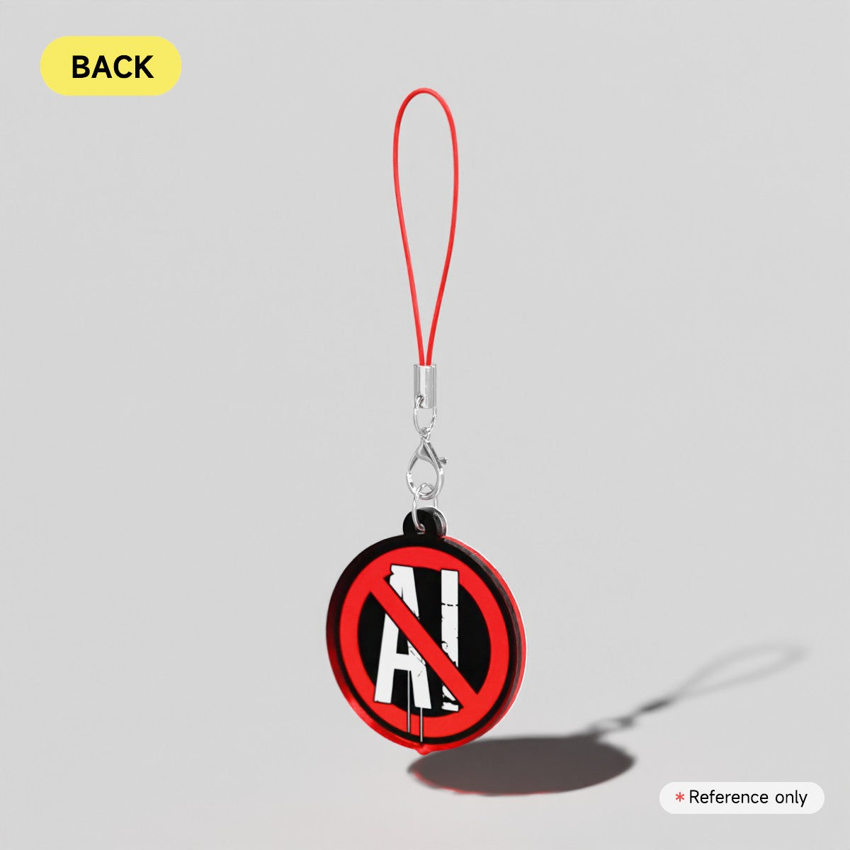 Anti-AI Acrylic Phone Charm