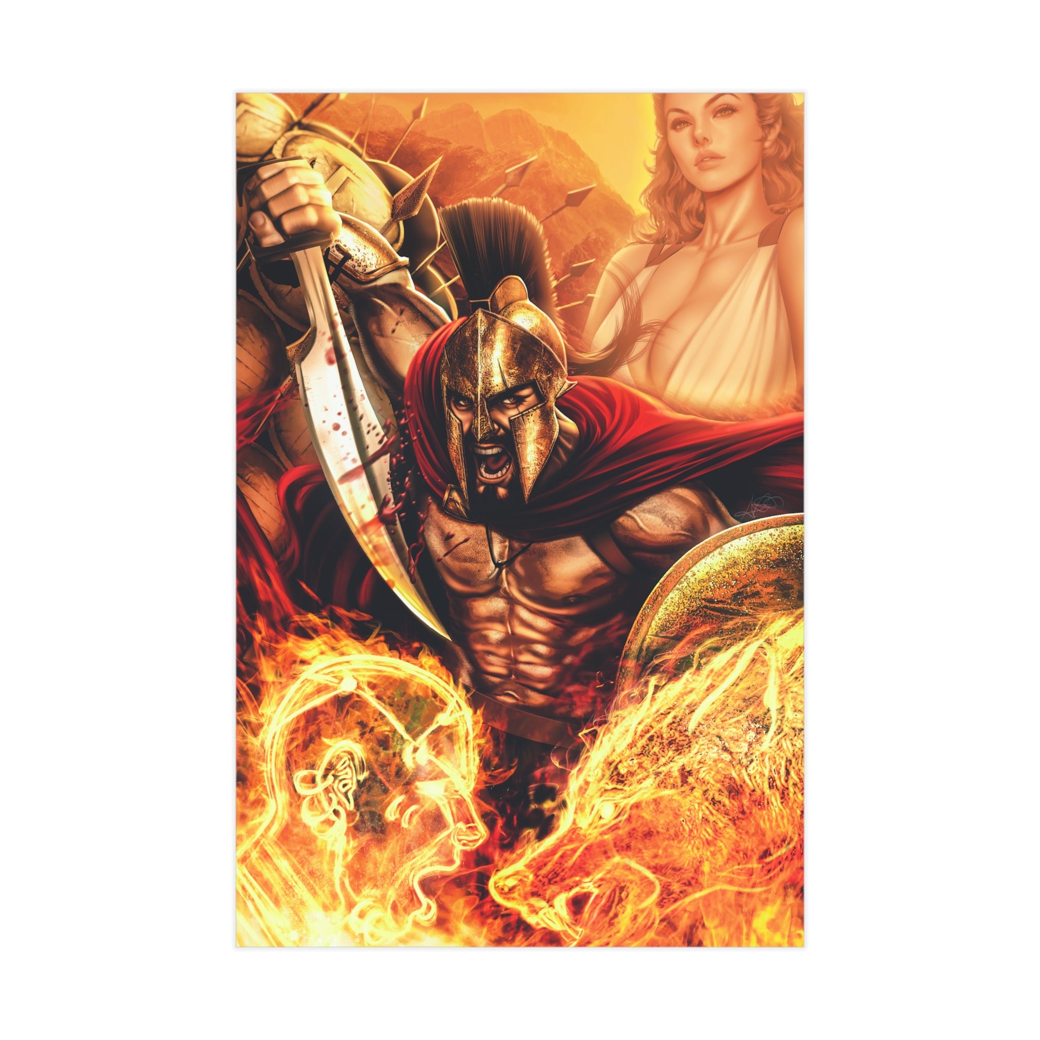 300 #1 25th Anniversary Edition Mini Art Print