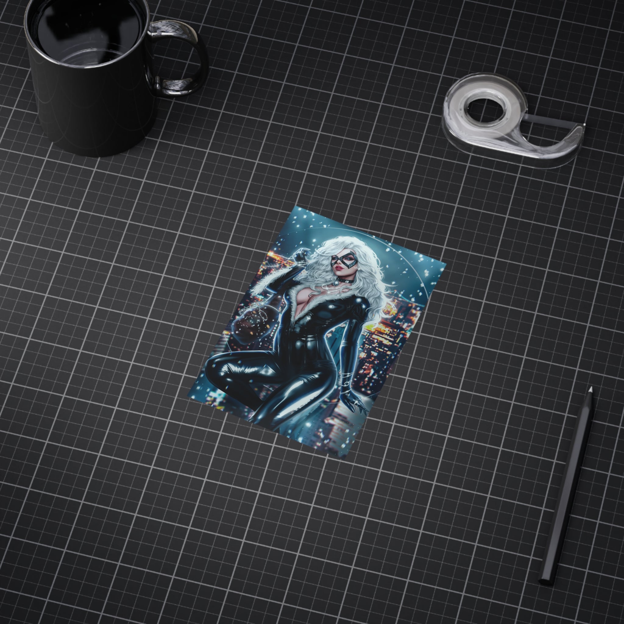 Black Cat "Jewel Heist" Mini Art Print