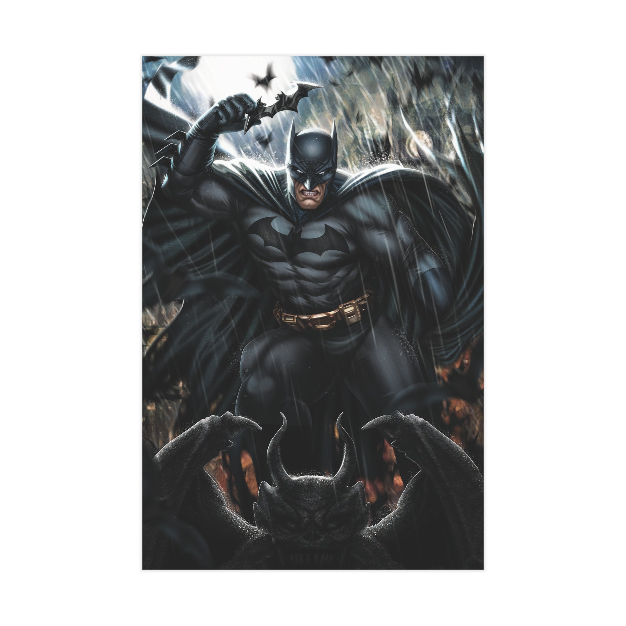 The Batman "Gargoyle" Mini Art Print