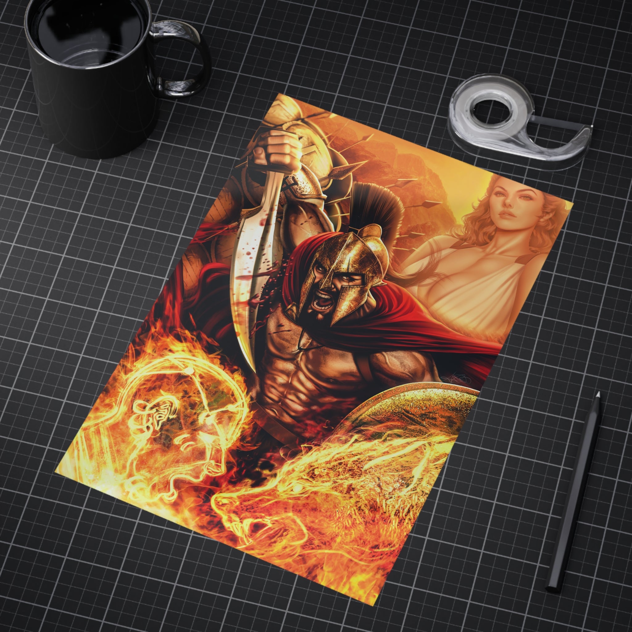 300 #1 25th Anniversary Edition Mini Art Print