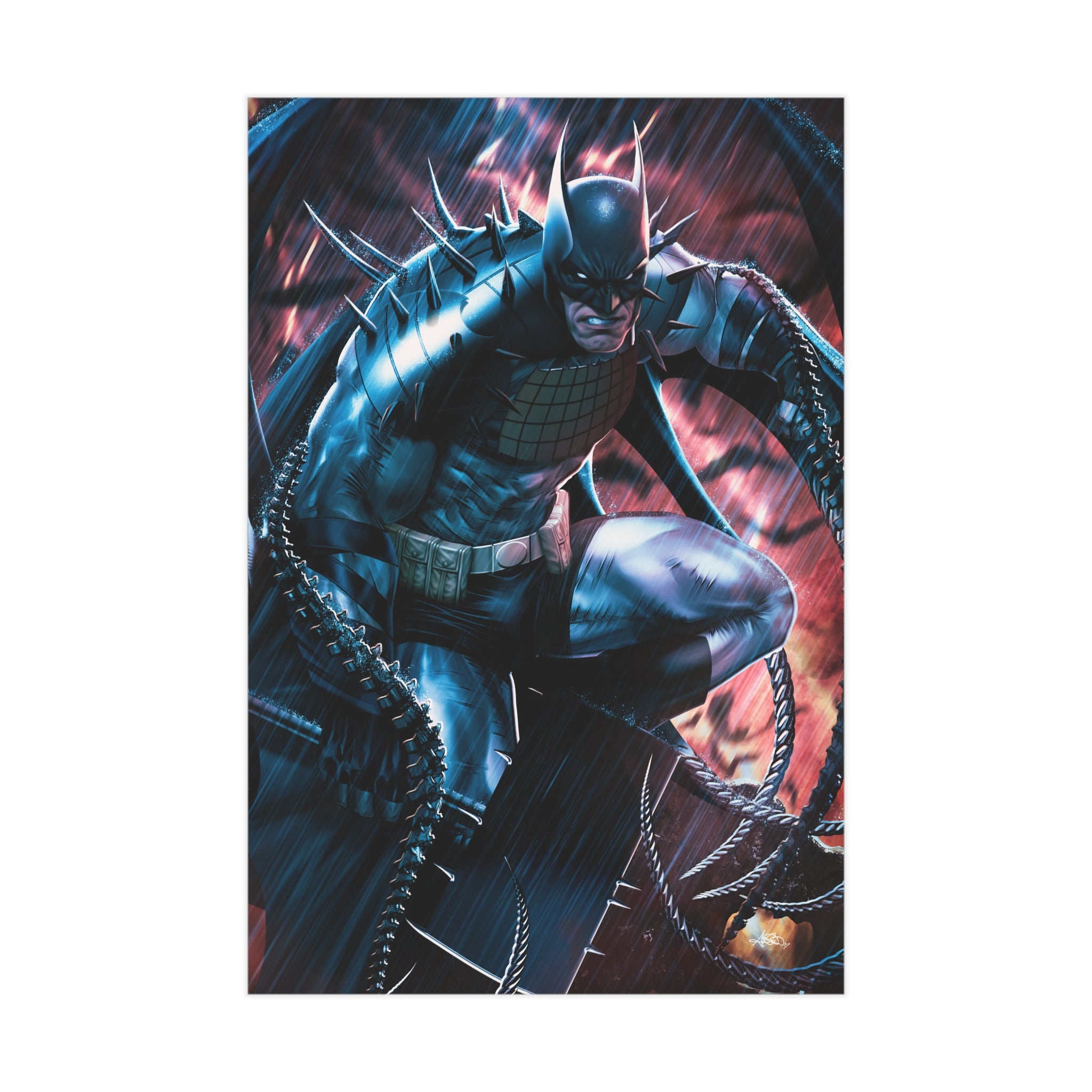 Absolute Batman (Blue) Mini Art Print