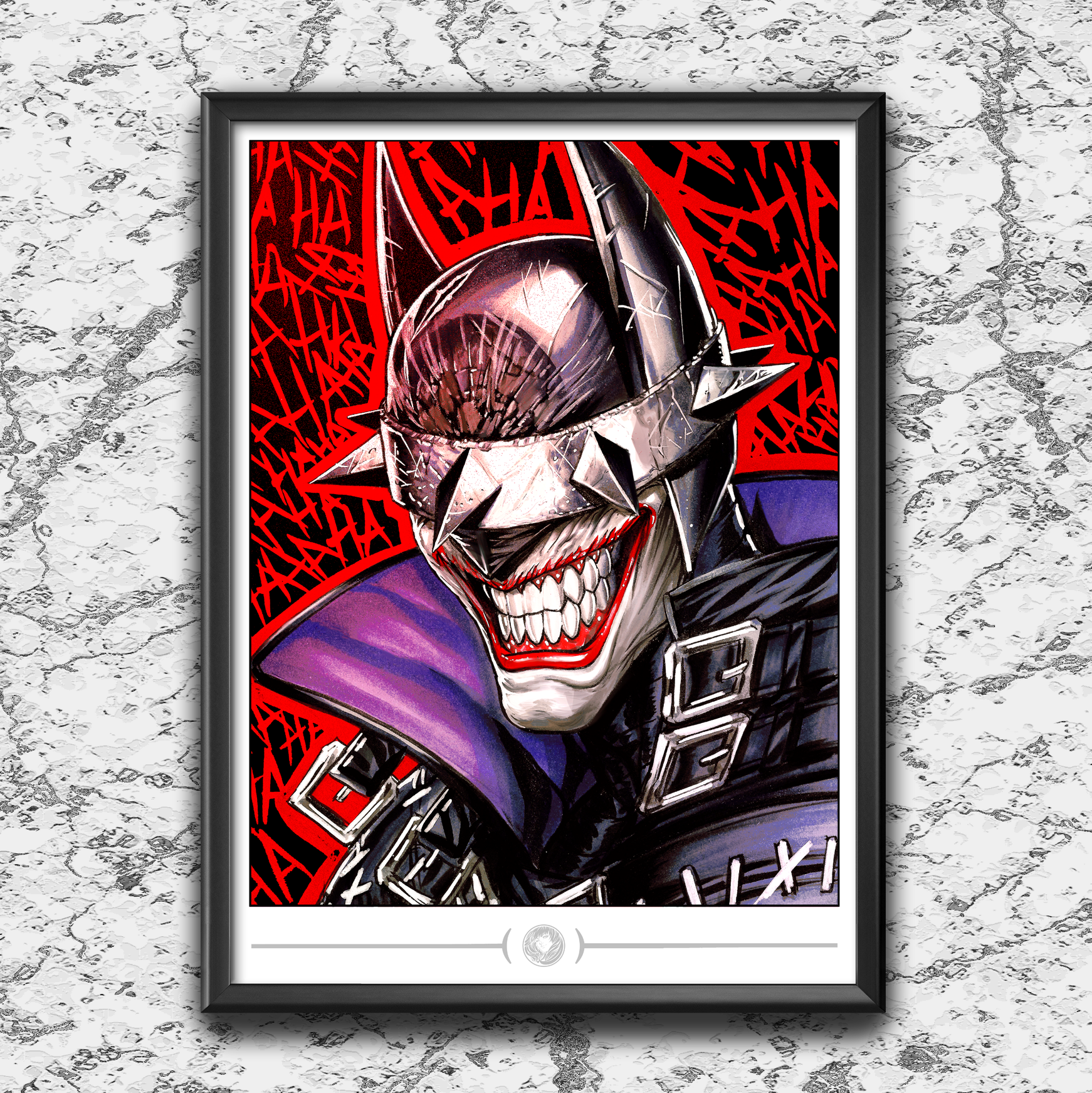 "PREMIUM COLLECTION" Batman Who Laughs R ART PRINT