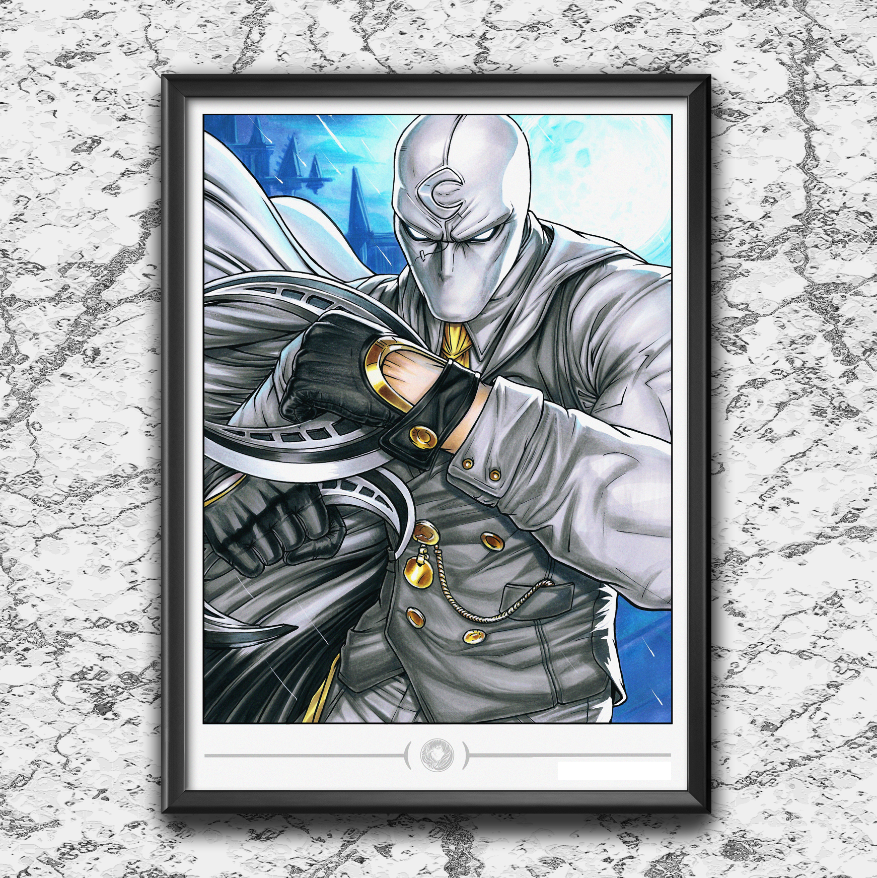 "PREMIUM COLLECTION" Moon Knight "Mr. Knight" ART PRINT