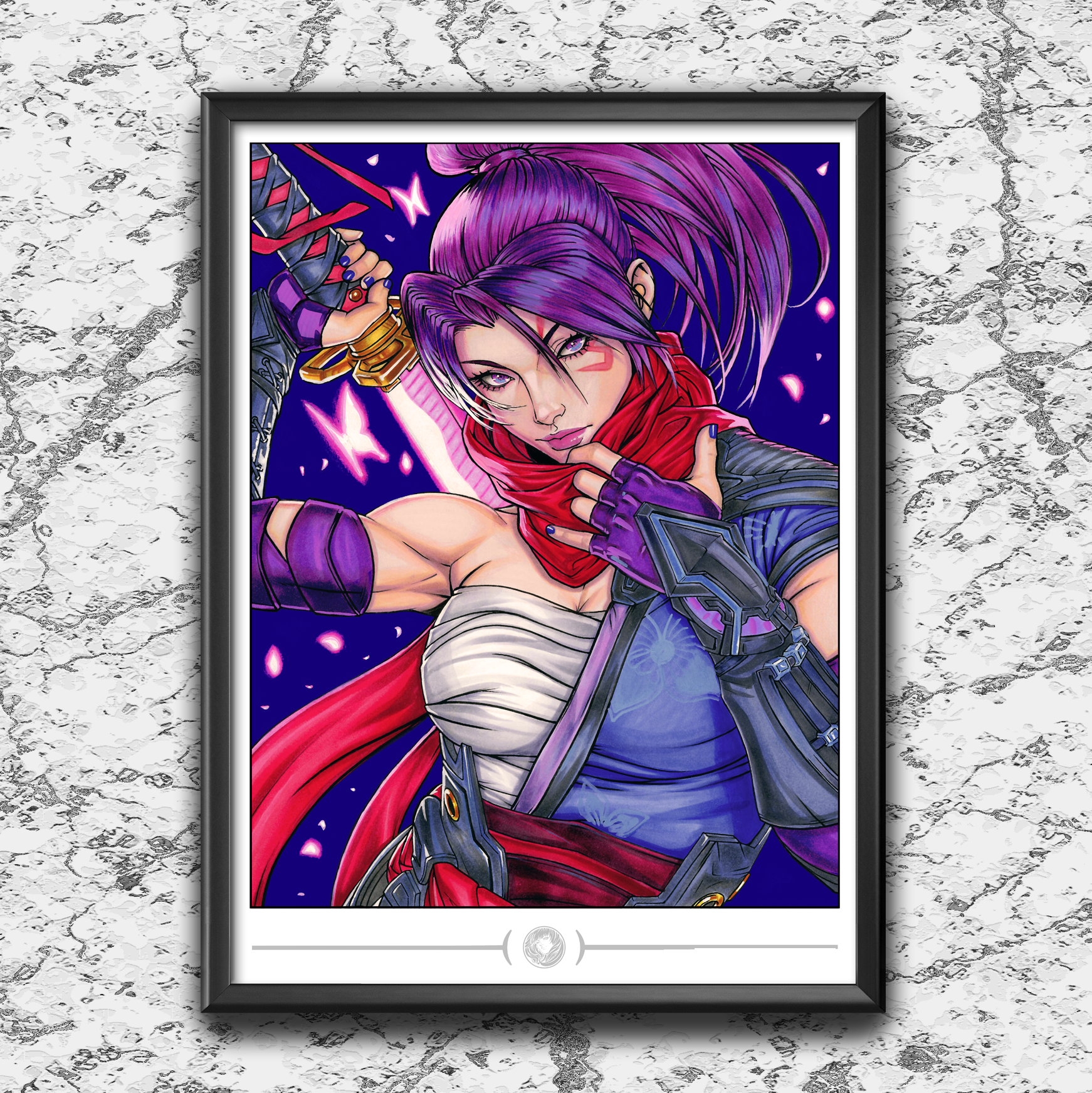 "PREMIUM COLLECTION" Marvel Rivals Psylocke B ART PRINT