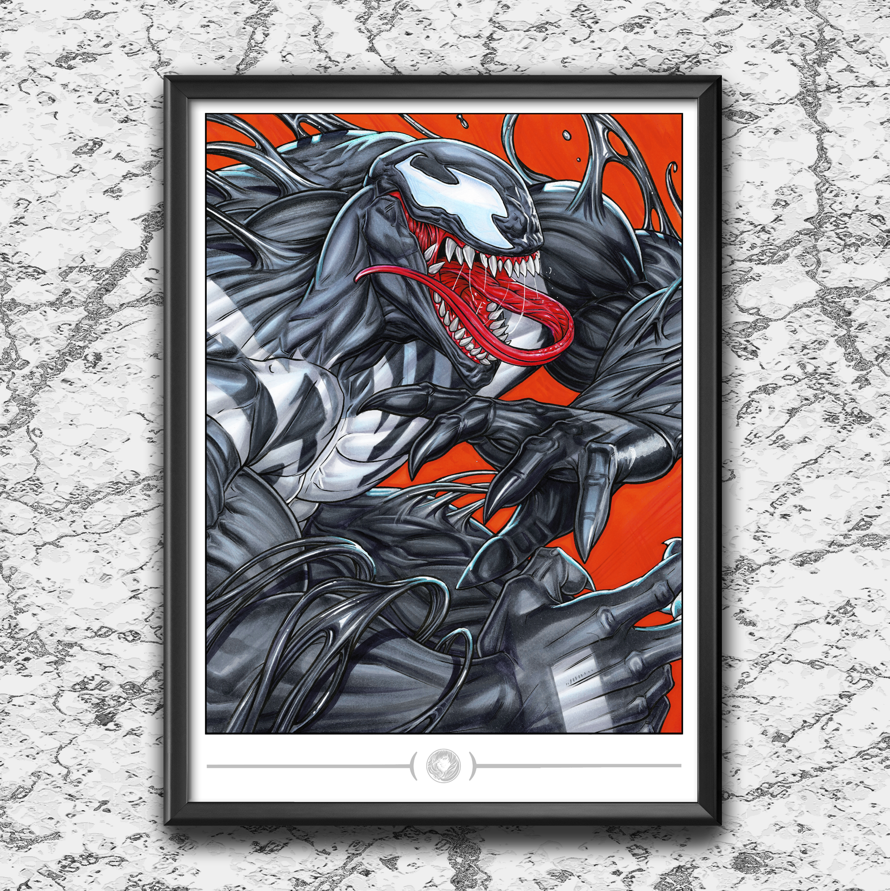 "PREMIUM COLLECTION" Marvel Rivals Venom B ART PRINT