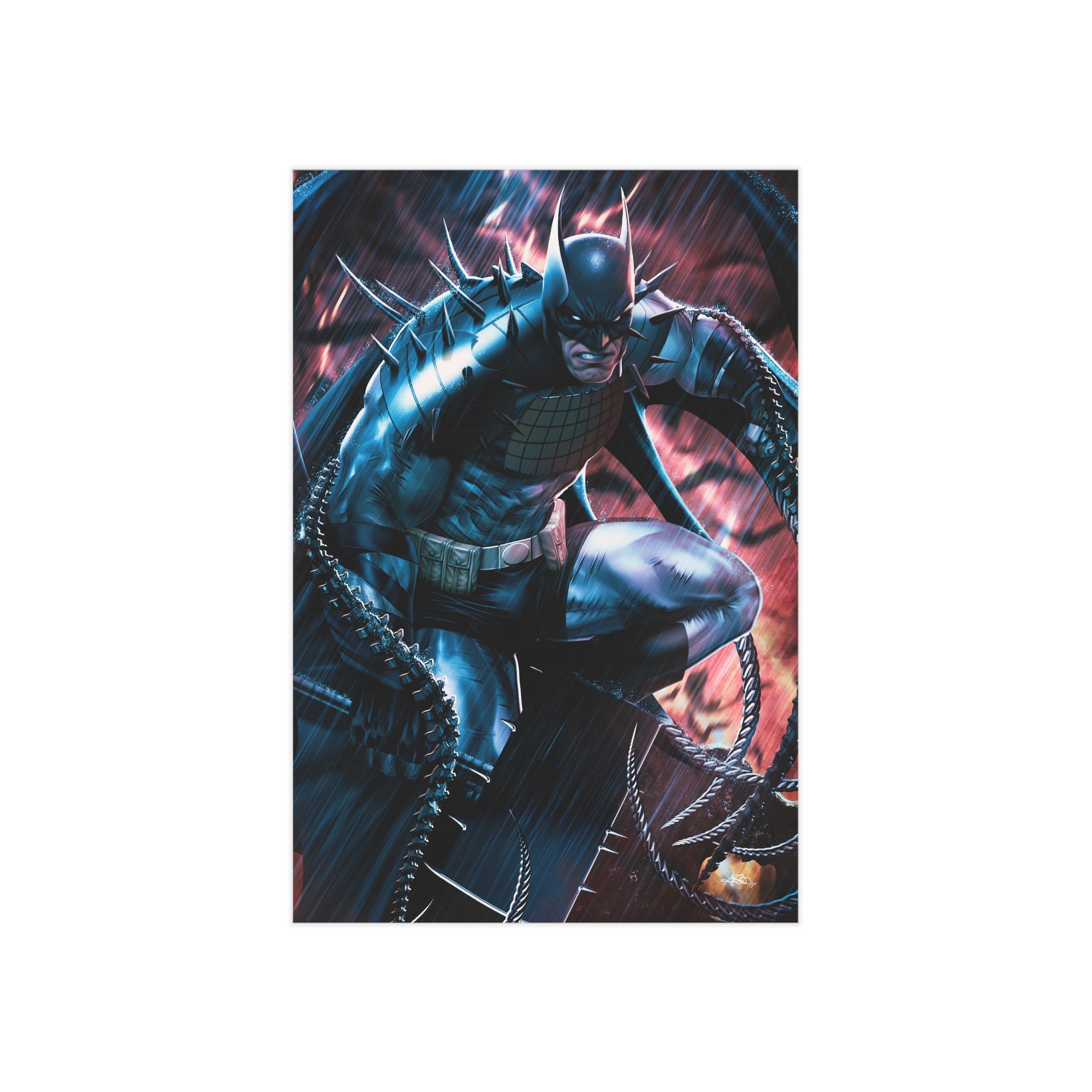 Absolute Batman (Blue) Mini Art Print