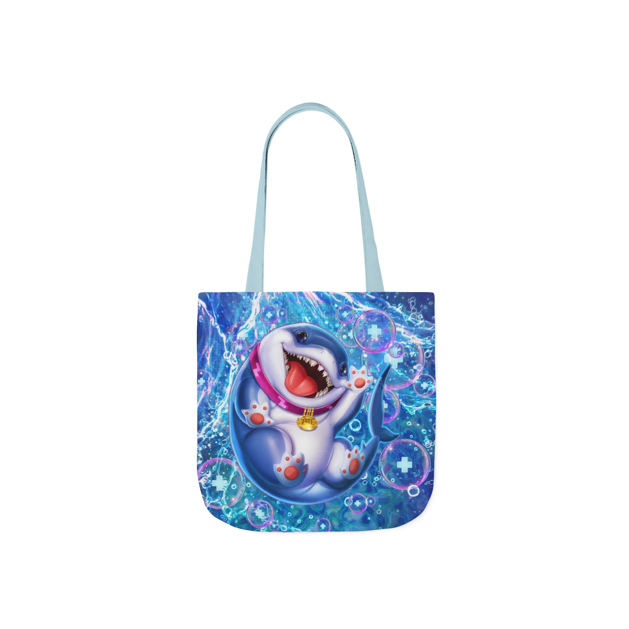Marvel Rivals: Jeff the Landshark: Chompin' Champion Canvas Tote Bag