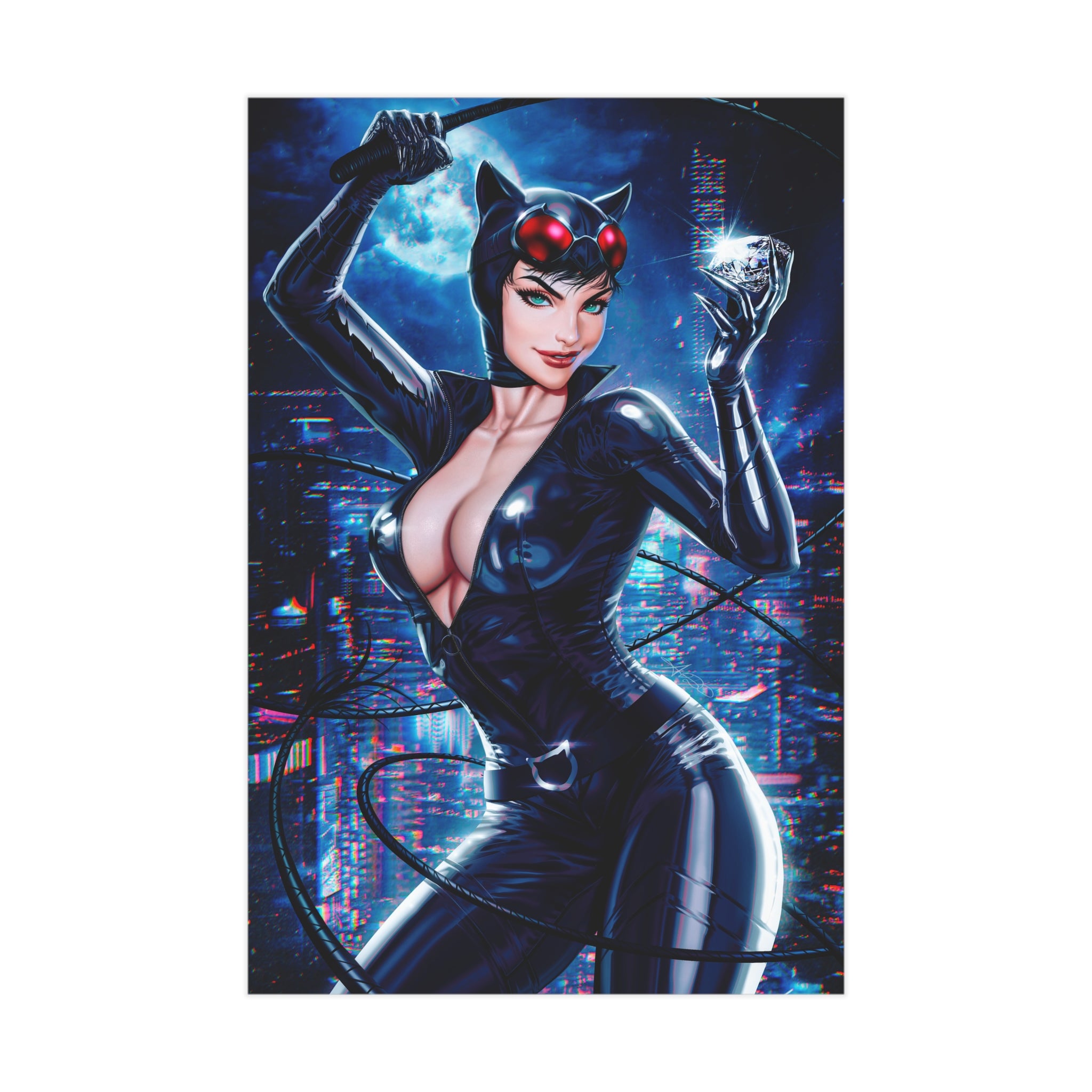 Catwoman "Jewel Heist" Mini Art Print