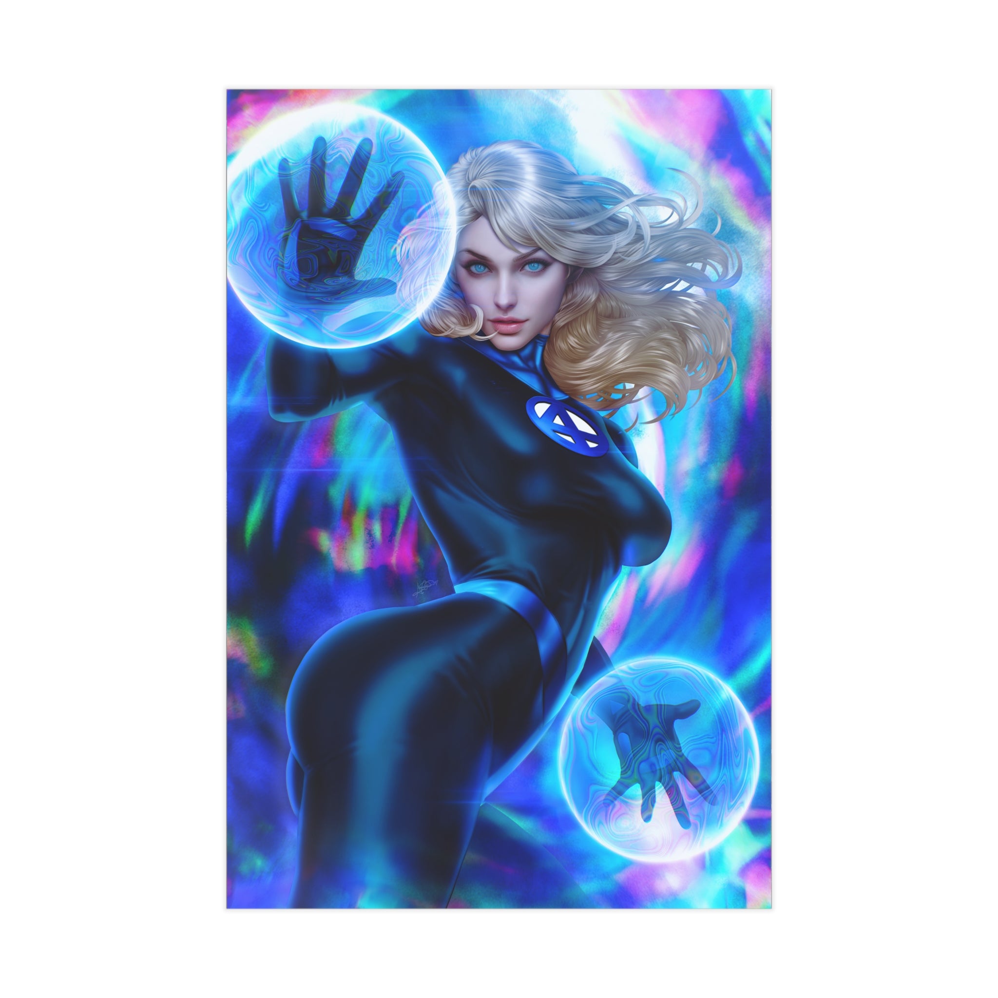 "Fantastic" Invisible Woman Mini Art Print