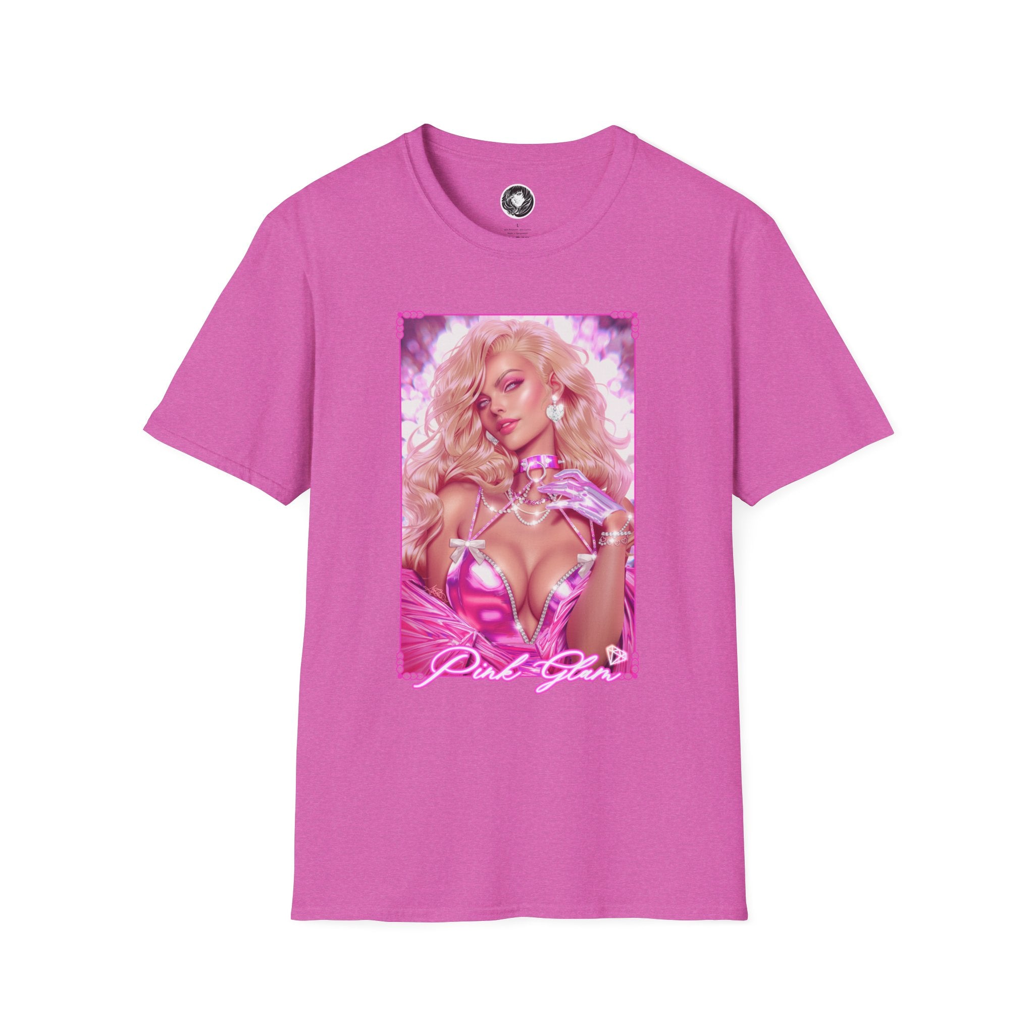 Bold Barbie Pink Glam Graphic Unisex T-Shirt