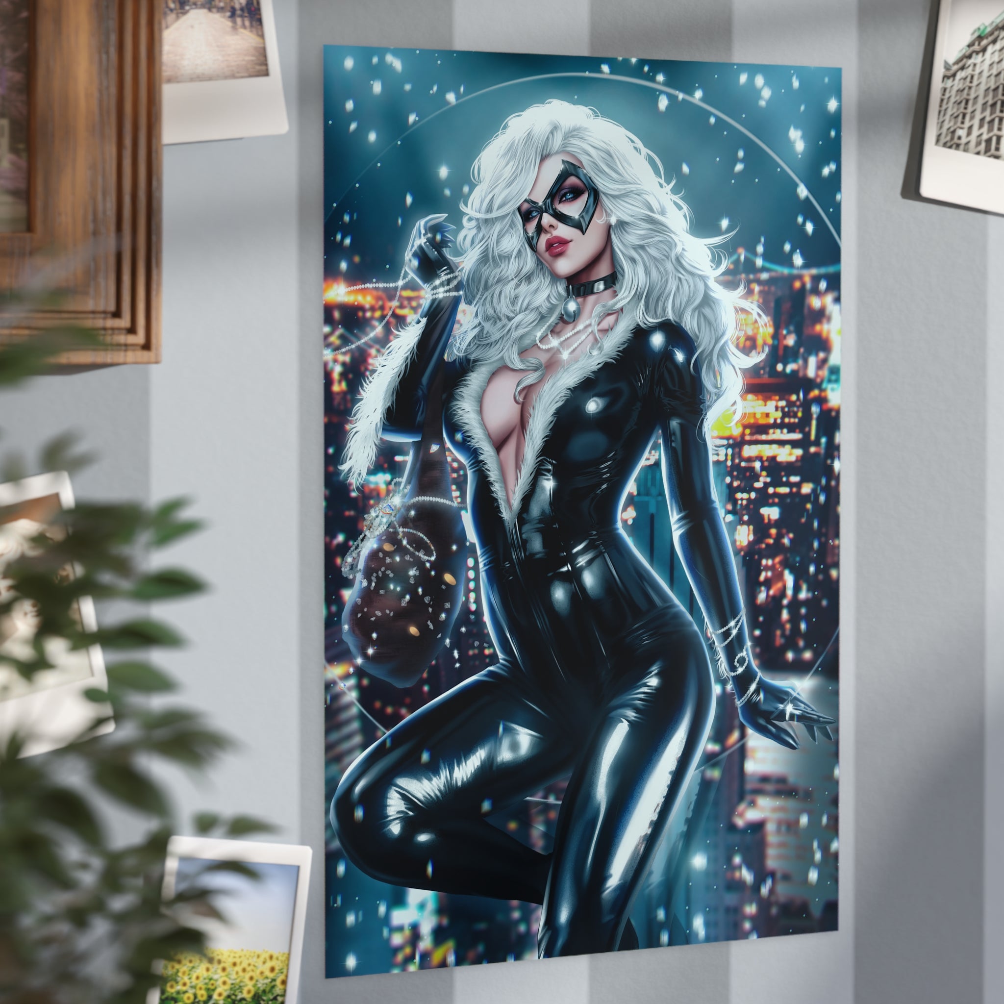 Black Cat "Jewel Heist" Mini Art Print
