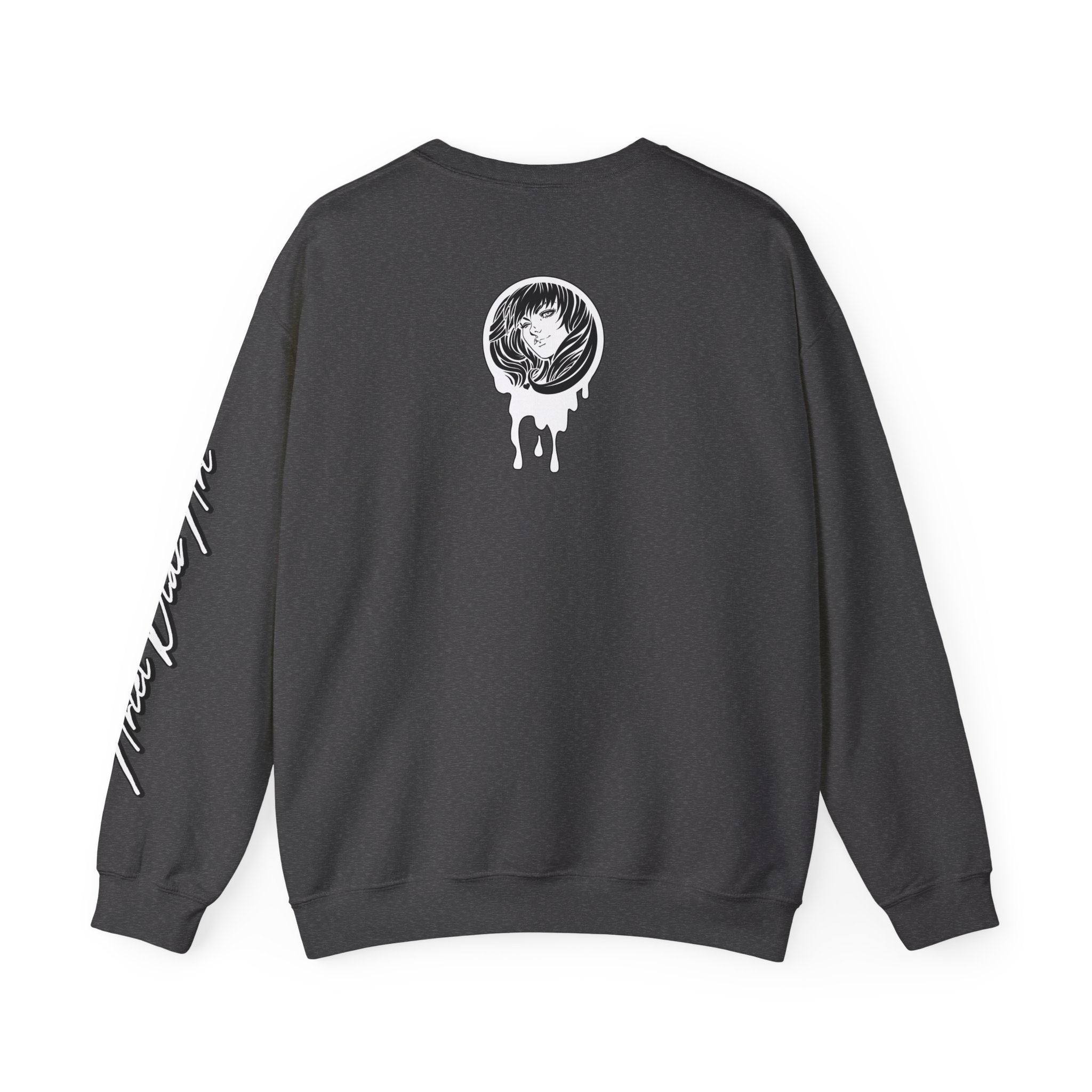 Acid Pour Edgy Graphic Crewneck Sweatshirt