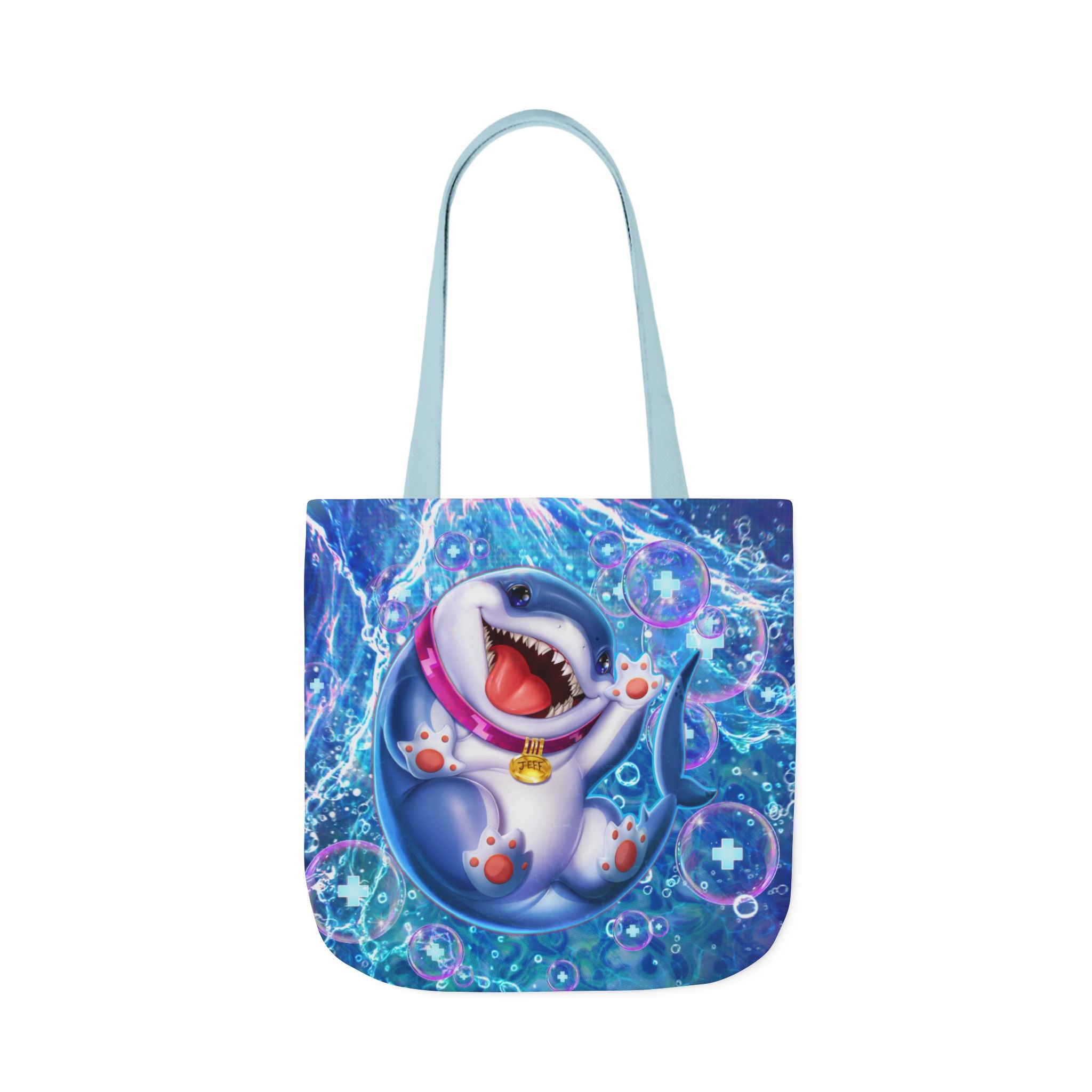Marvel Rivals: Jeff the Landshark: Chompin' Champion Canvas Tote Bag