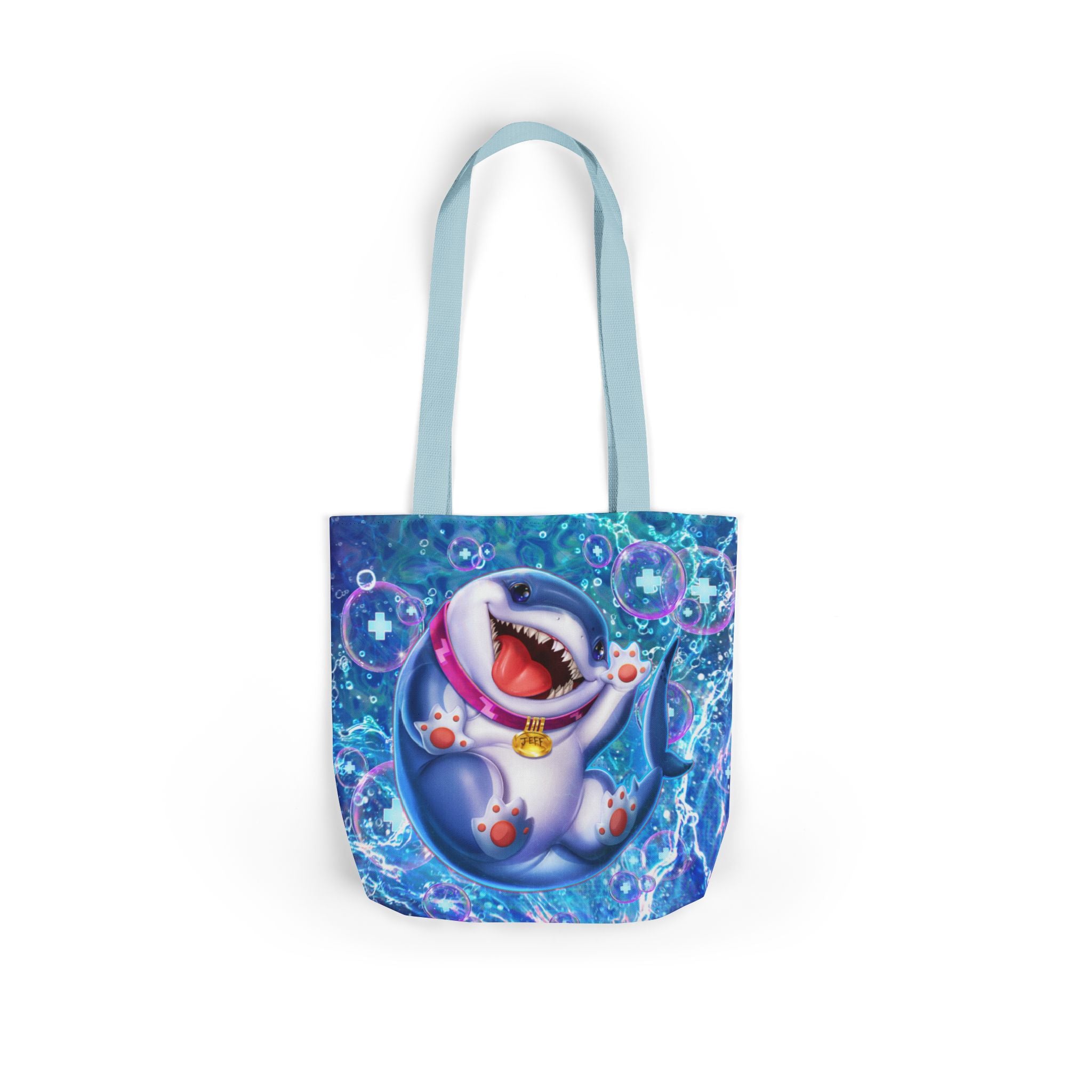 Marvel Rivals: Jeff the Landshark: Chompin' Champion Canvas Tote Bag