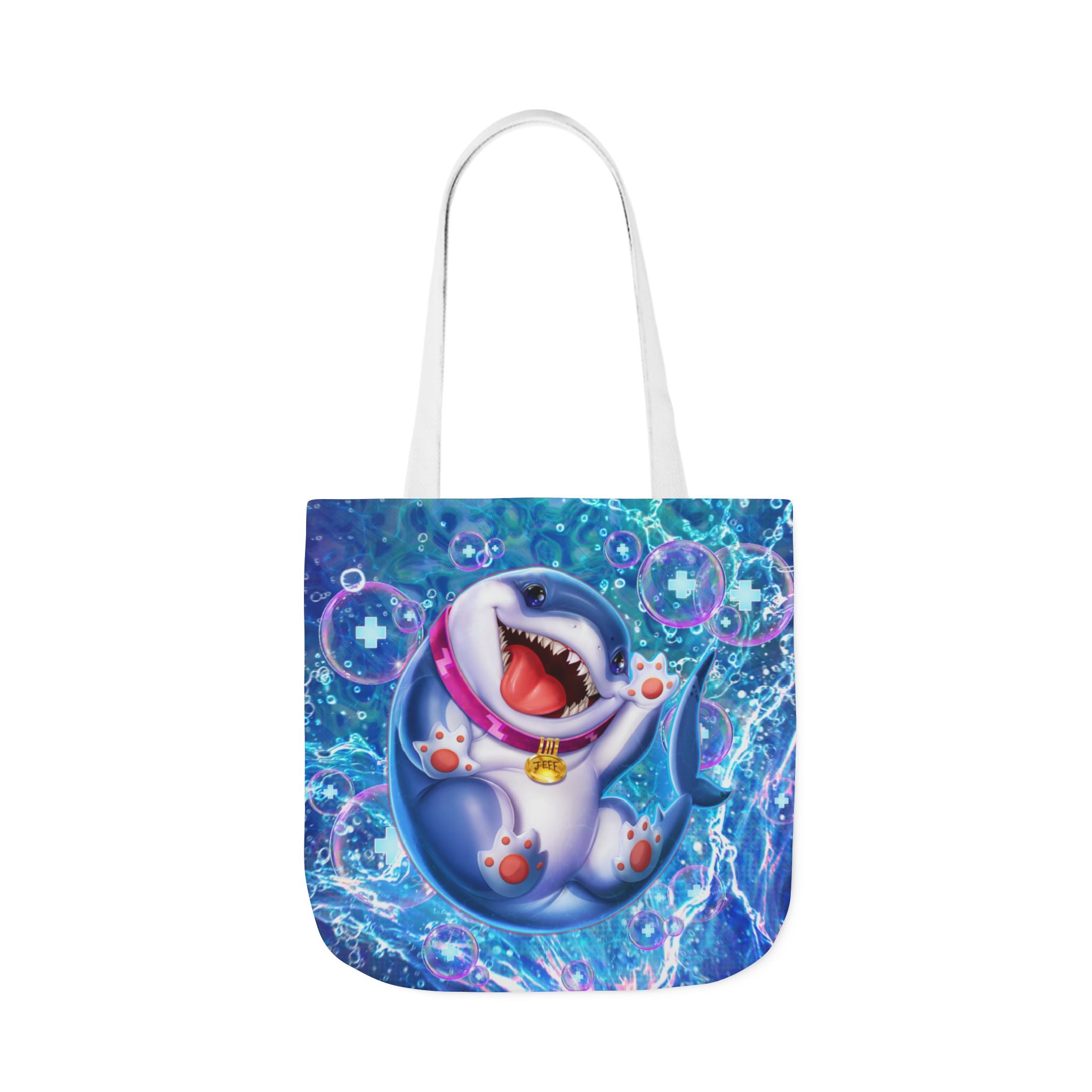 Marvel Rivals: Jeff the Landshark: Chompin' Champion Canvas Tote Bag