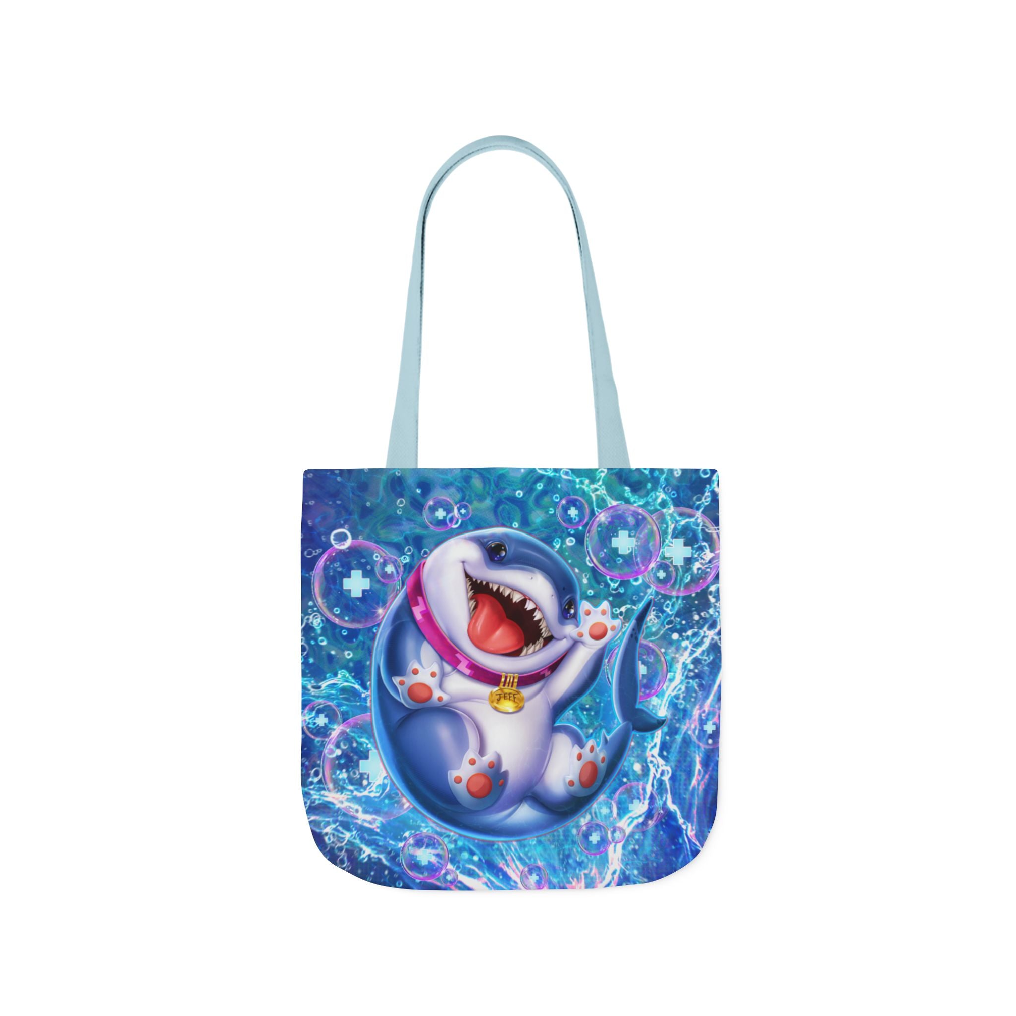 Marvel Rivals: Jeff the Landshark: Chompin' Champion Canvas Tote Bag