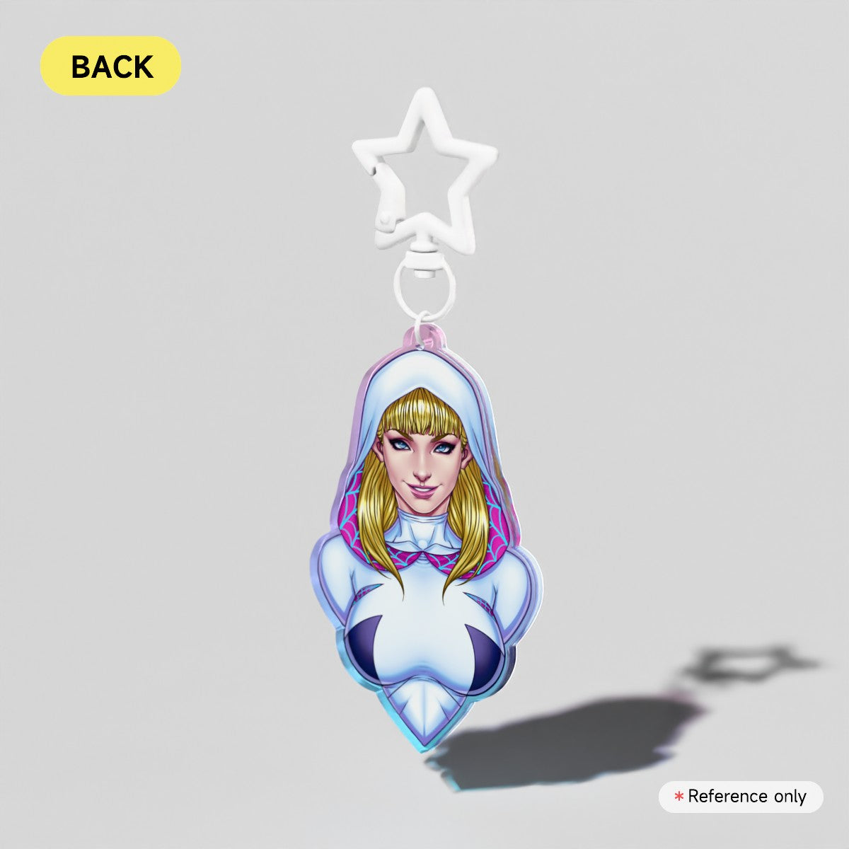 Spider-Gwen Clear Acrylic Keychain