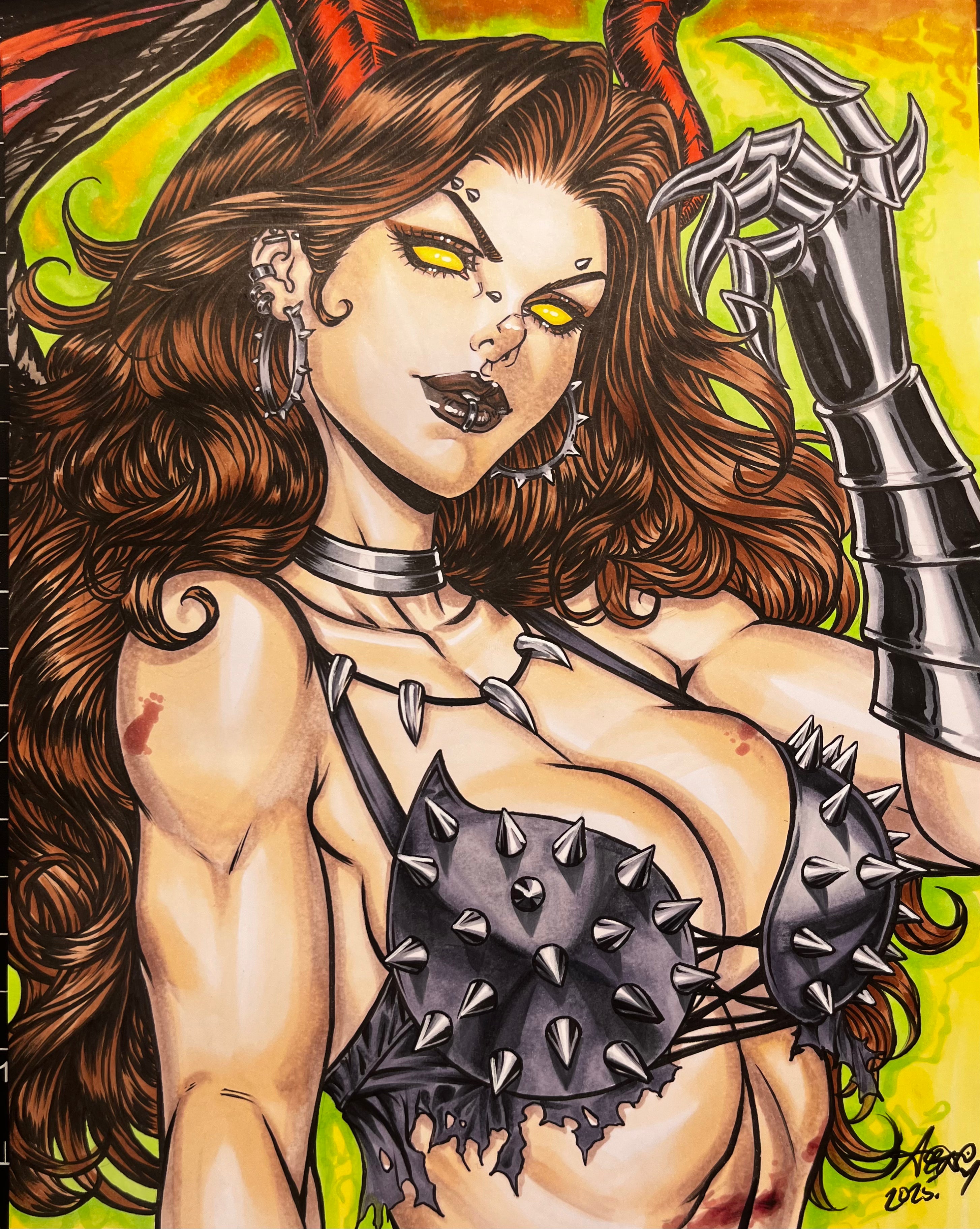 ADA Hellwitch A A4 Size Art Original