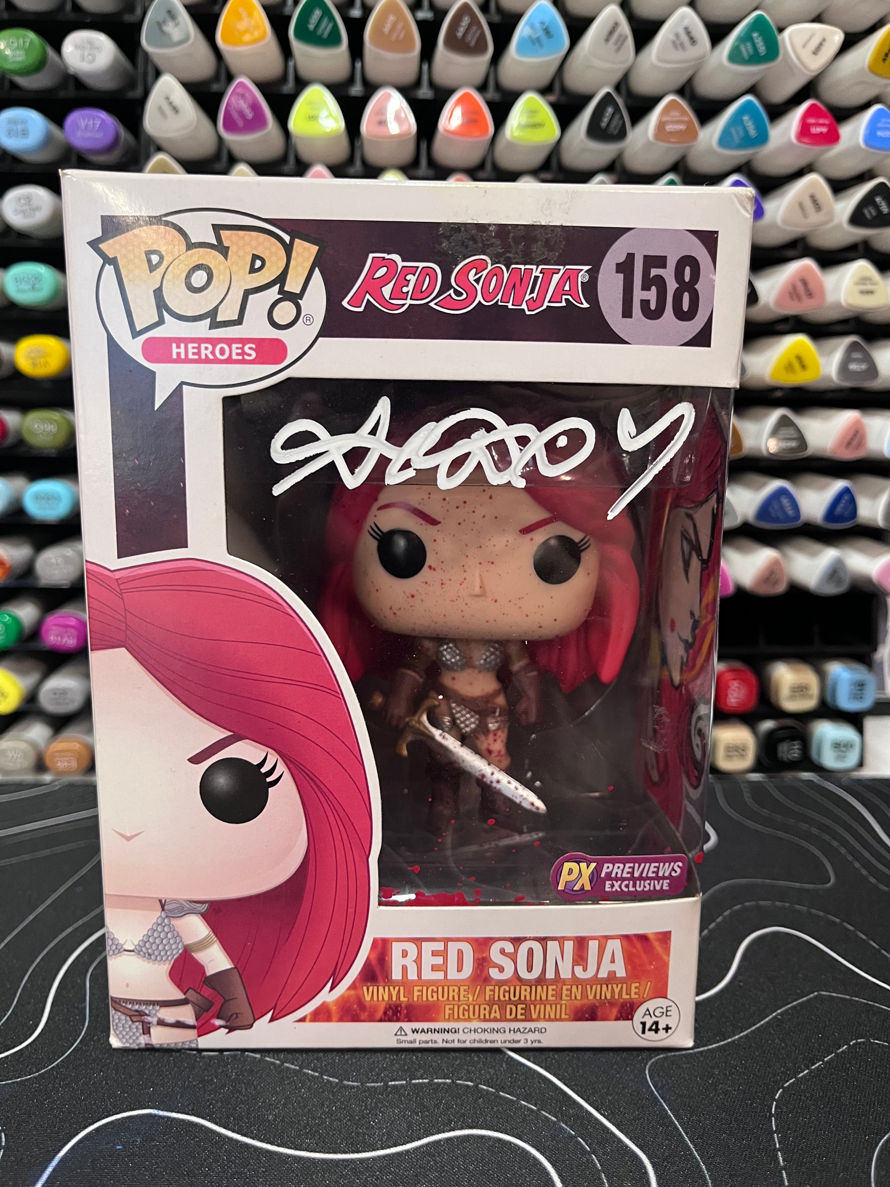 Remarked Funko Pop Red Sonja 158