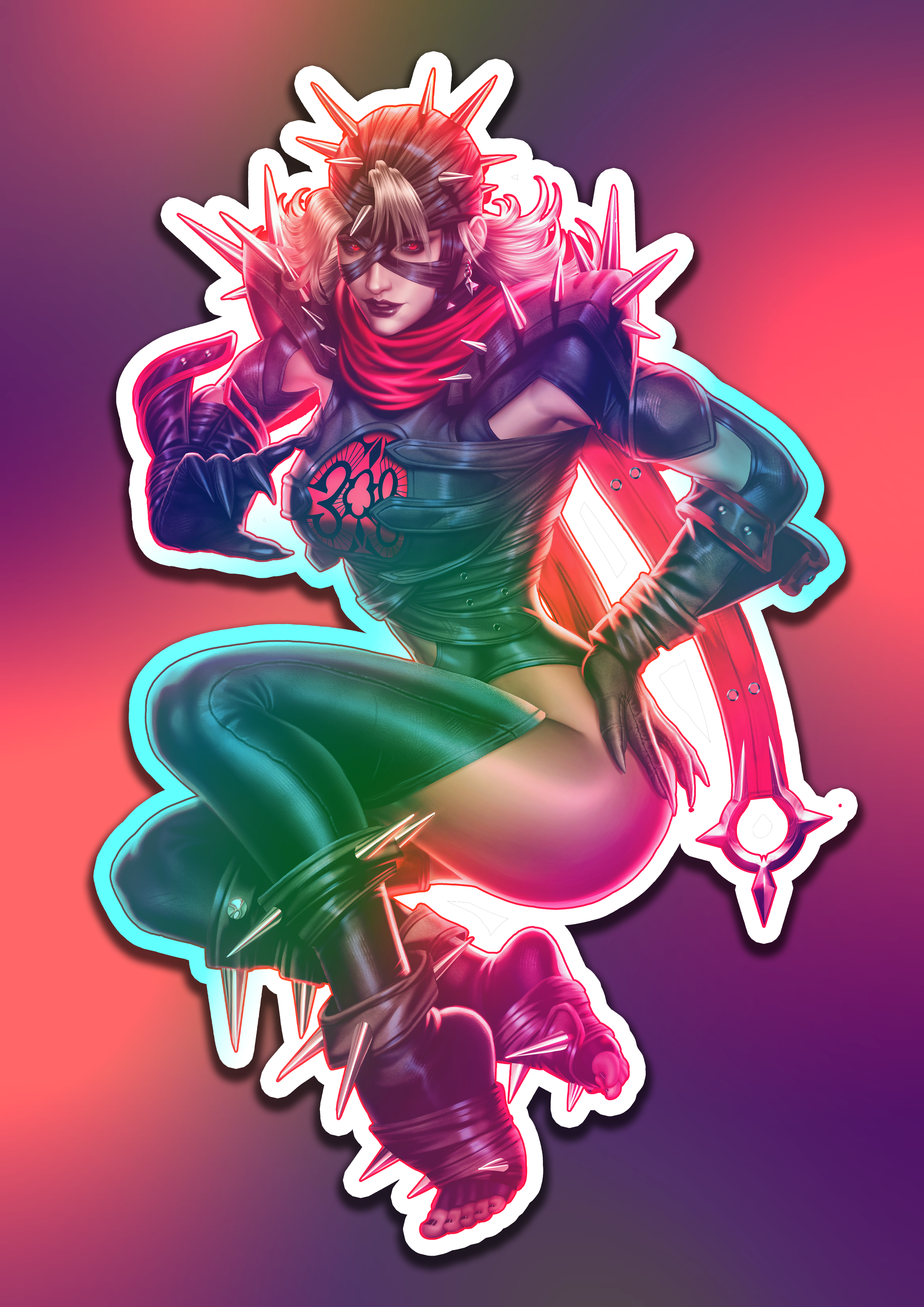 Marvel Rivals "Malice" Holographic Die-Cut Sticker 6"