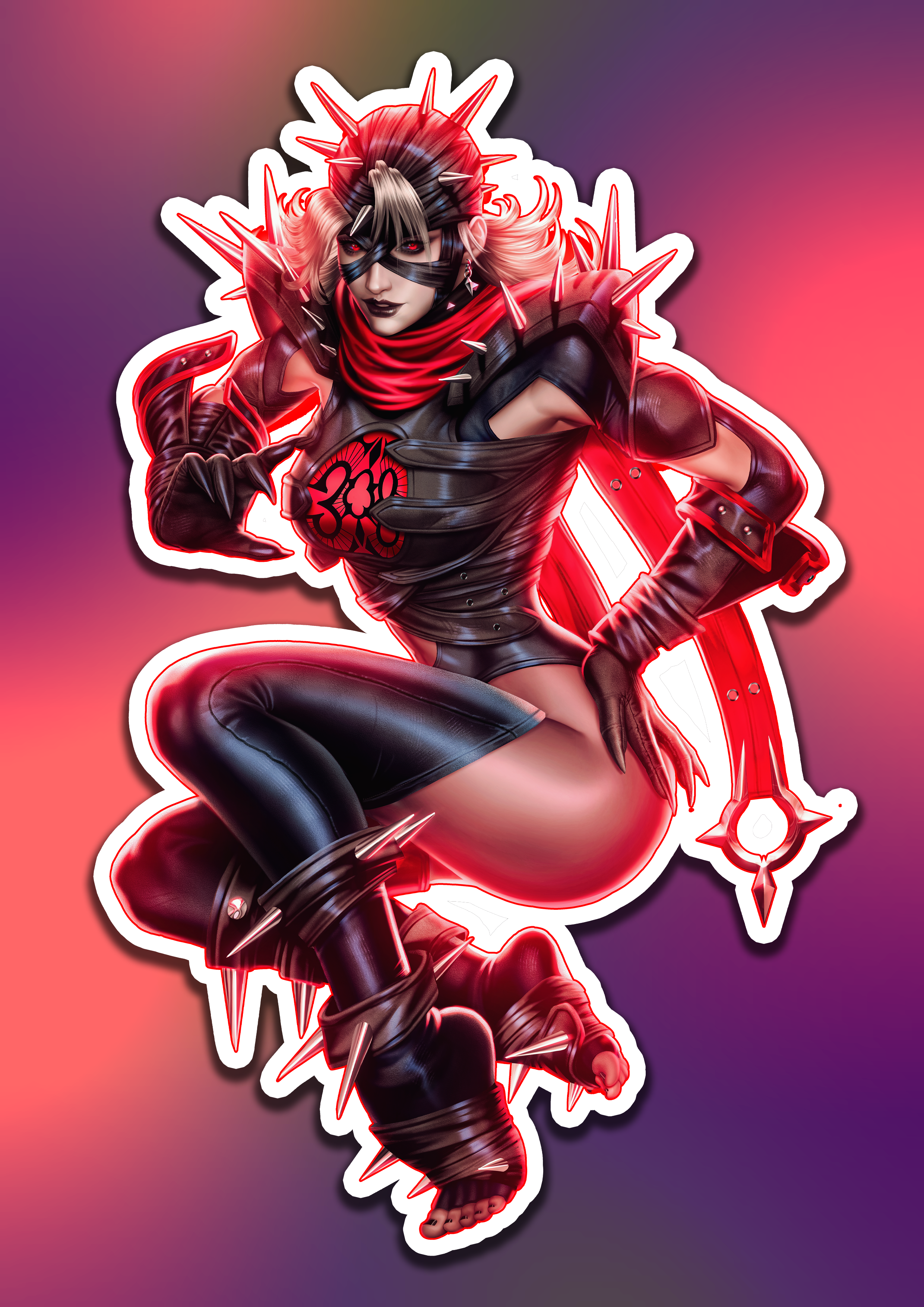 Marvel Rivals "Malice" Vibrant Kiss-Cut Sticker 6"