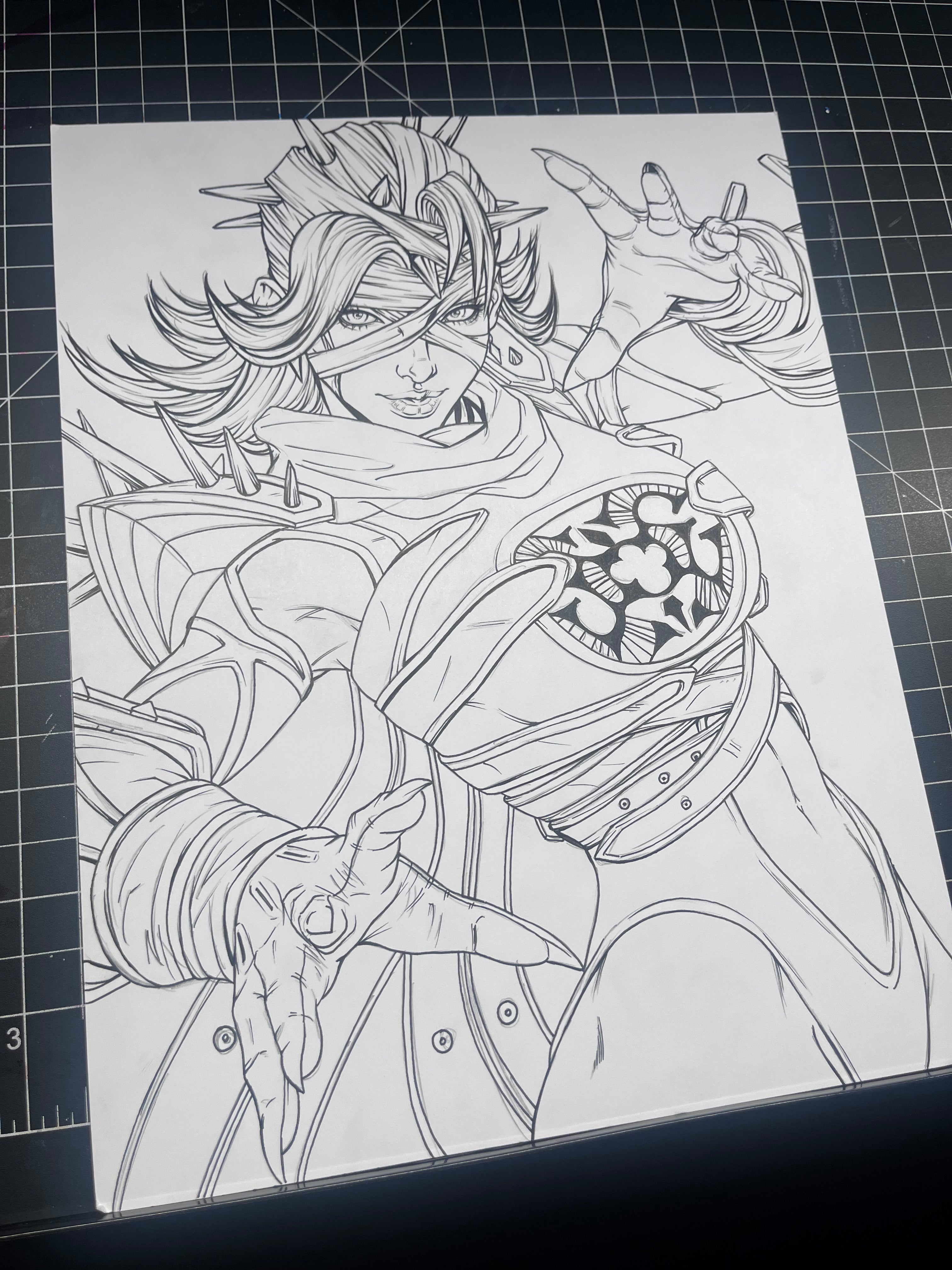 ADA Invisible Woman "Malice" Marvel Rivals A4 Size Art Original