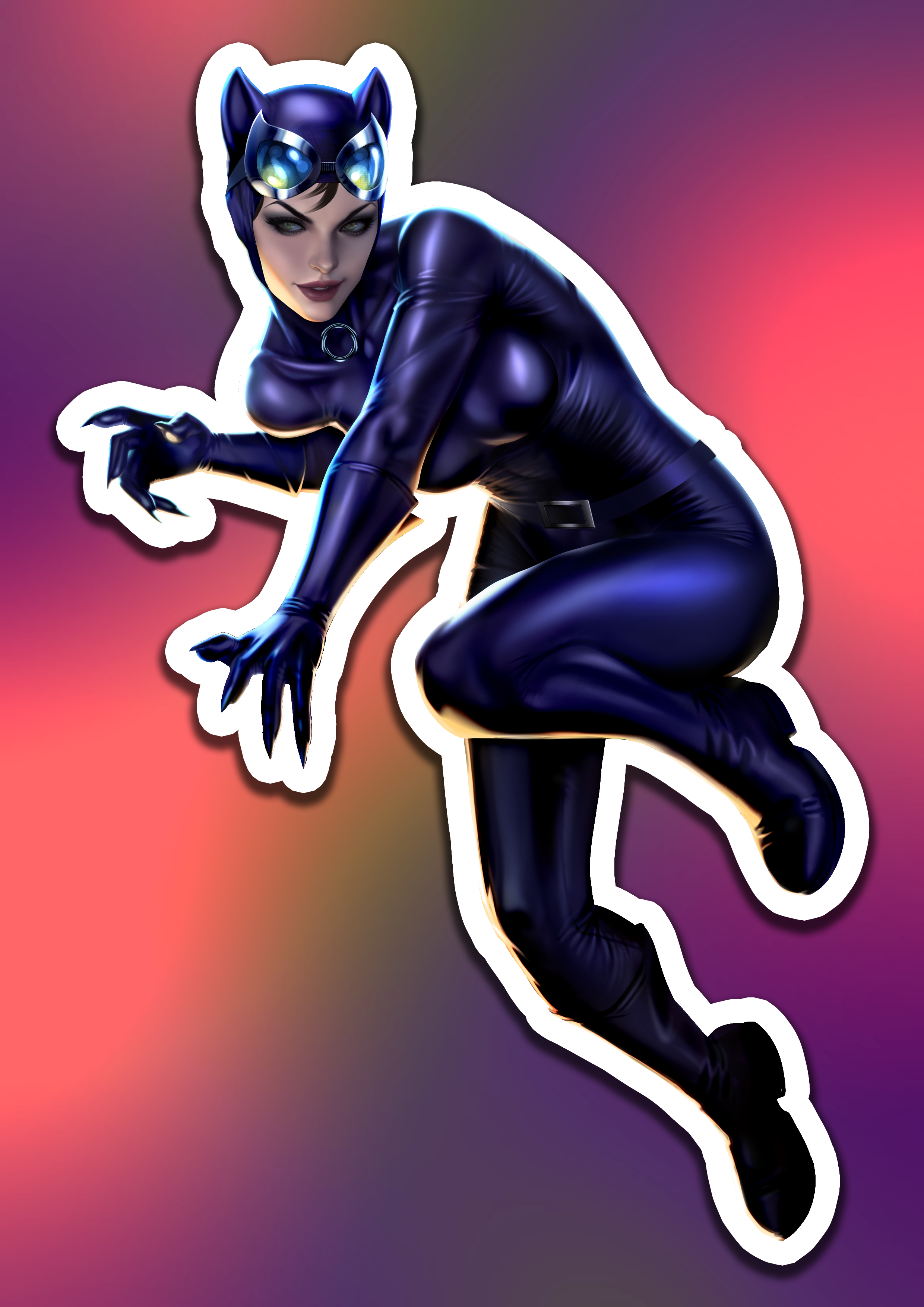 Batman #609 Catwoman Kiss-Cut Stickers 6"