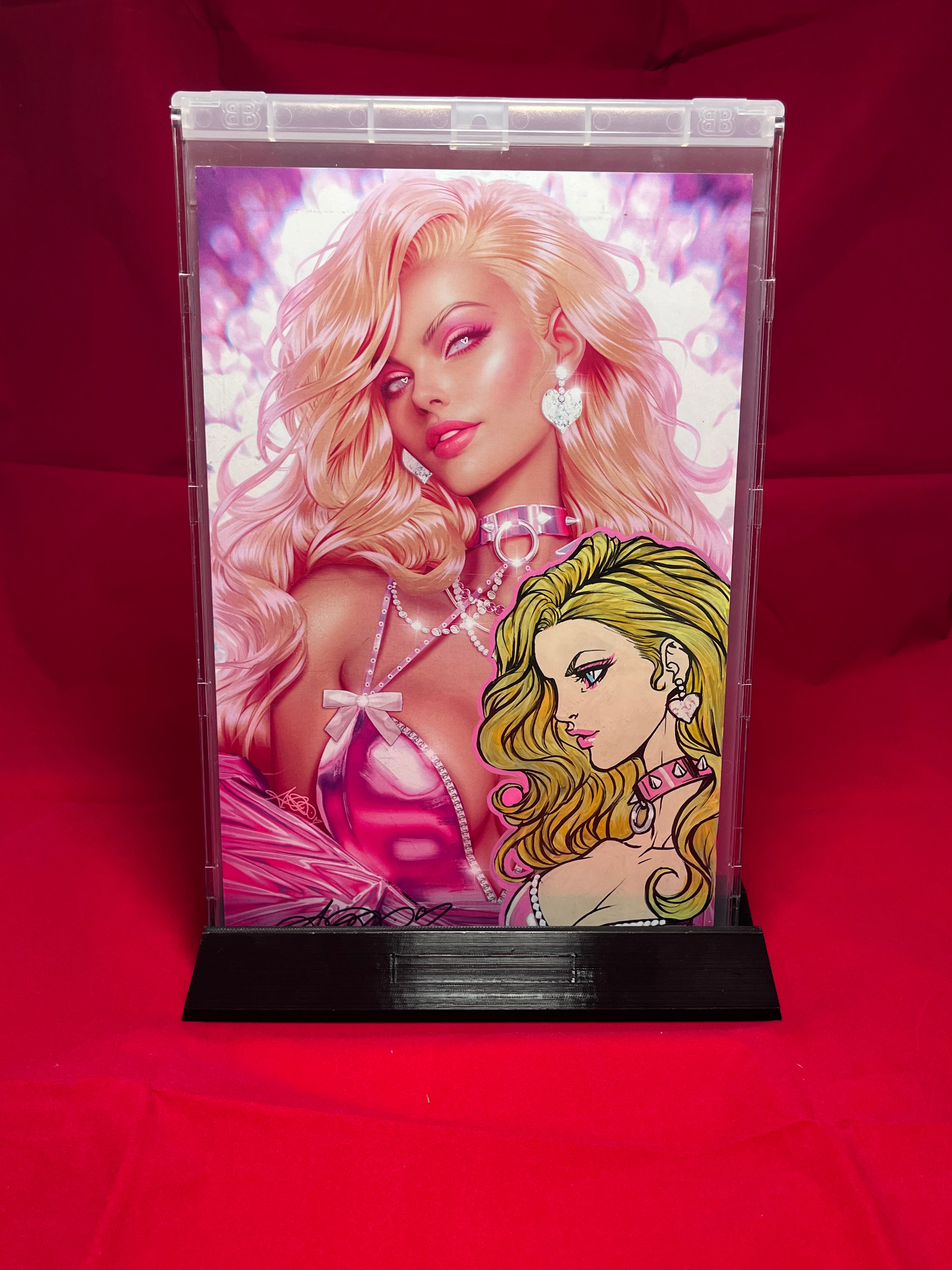 ADA Barbie Pink Glam Remarked Fun Size Art Print Variant