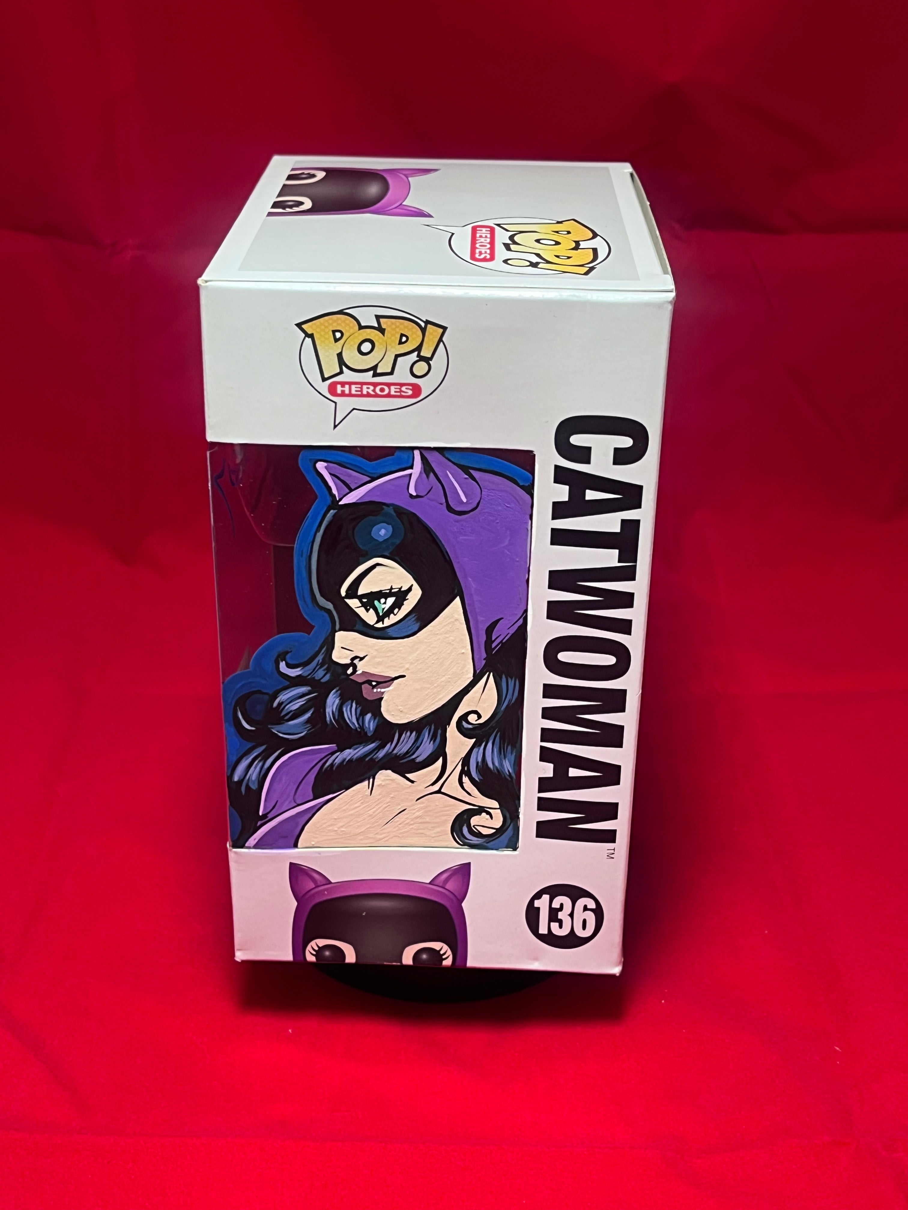 Remarked Funko Pop Catwoman #136