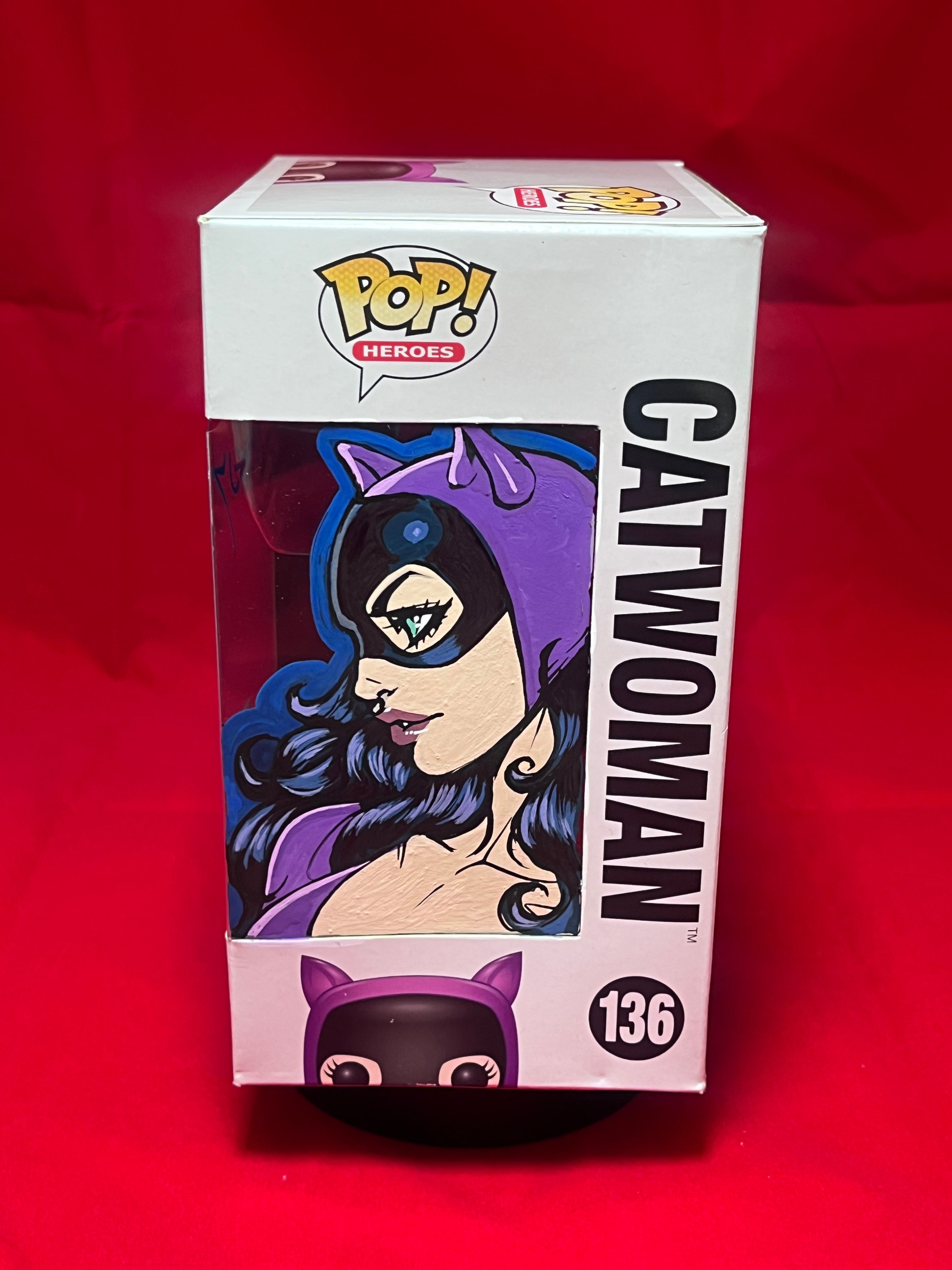 Remarked Funko Pop Catwoman #136