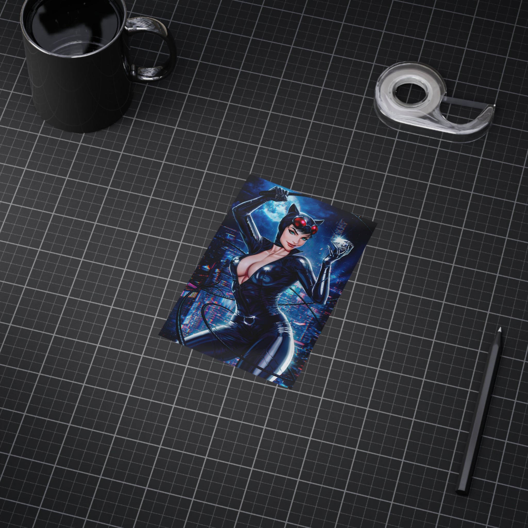 Catwoman "Jewel Heist" Mini Art Print