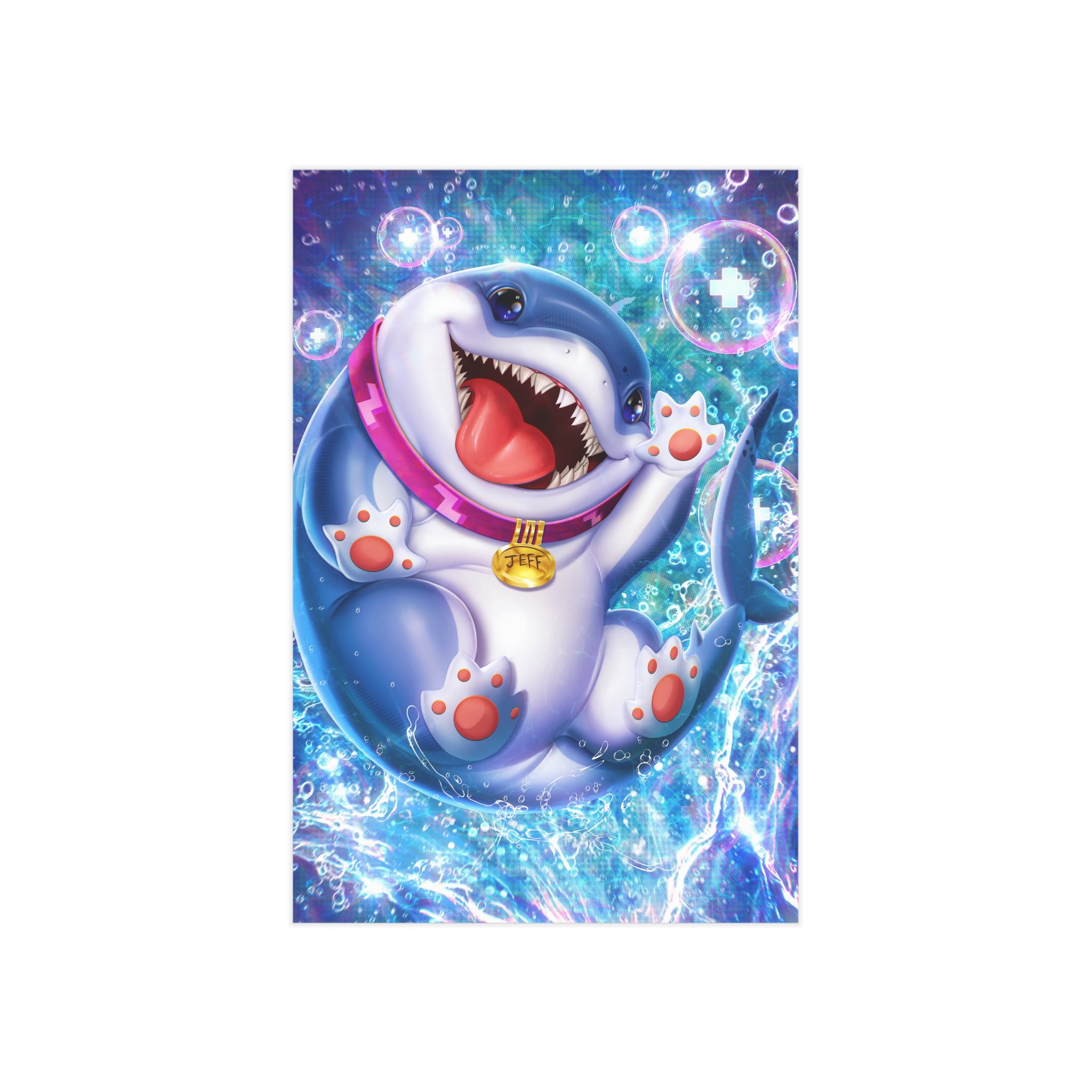 Marvel Rivals: Jeff the Landshark: Chompin' Champion Mini Art Print