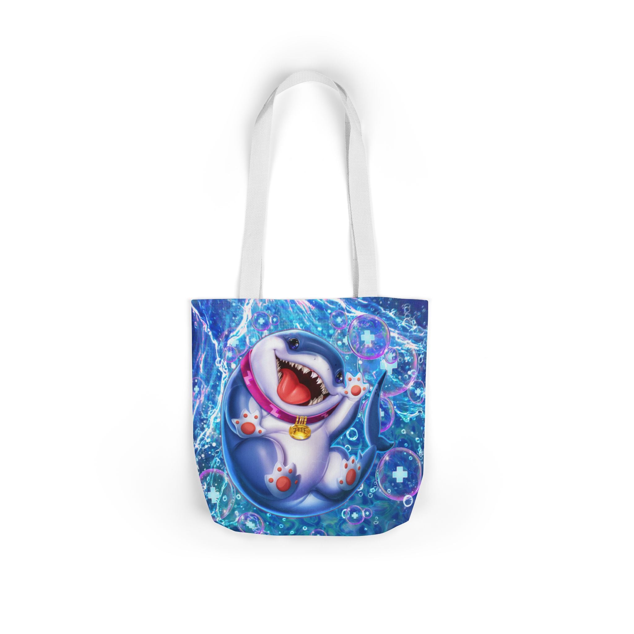 Marvel Rivals: Jeff the Landshark: Chompin' Champion Canvas Tote Bag