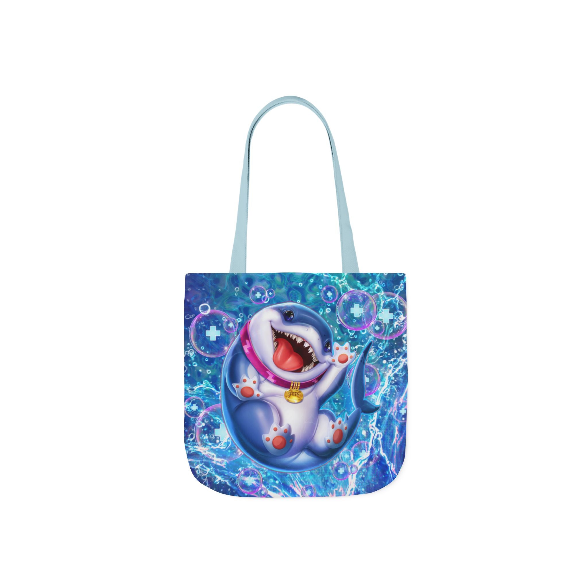 Marvel Rivals: Jeff the Landshark: Chompin' Champion Canvas Tote Bag