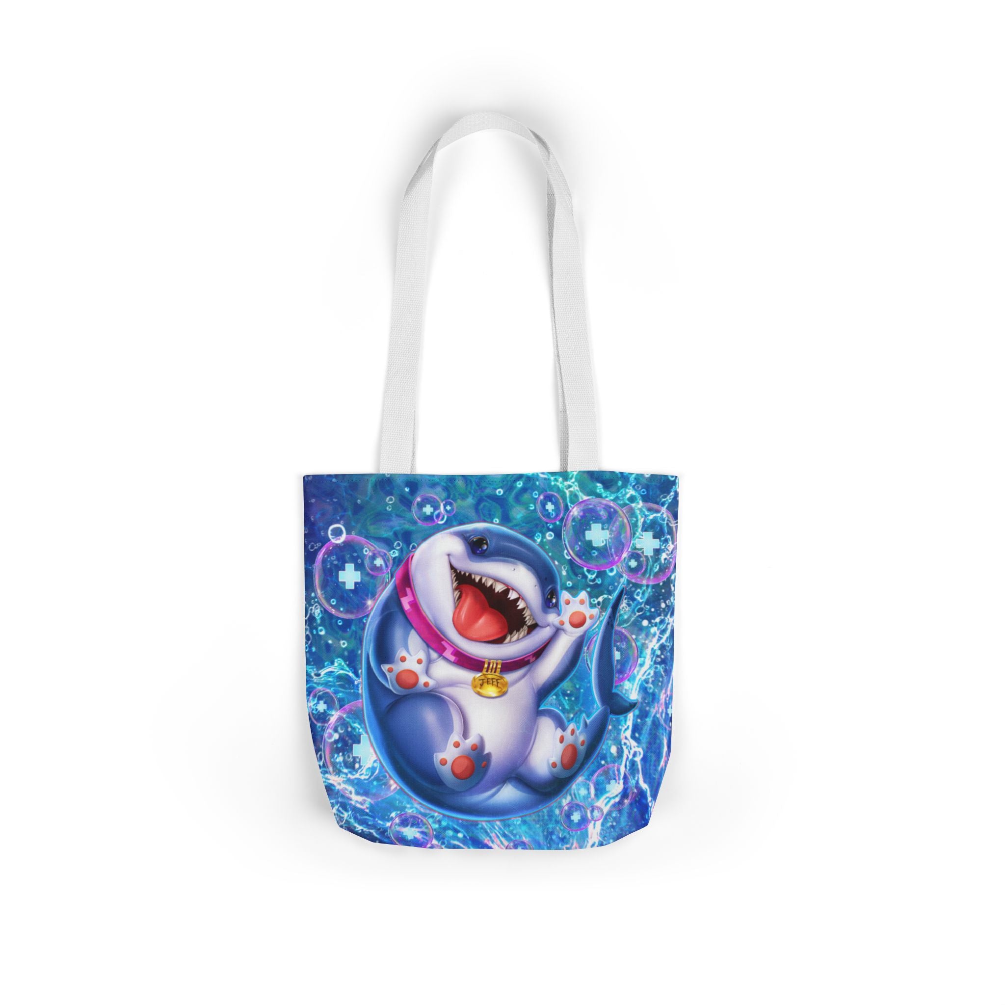Marvel Rivals: Jeff the Landshark: Chompin' Champion Canvas Tote Bag
