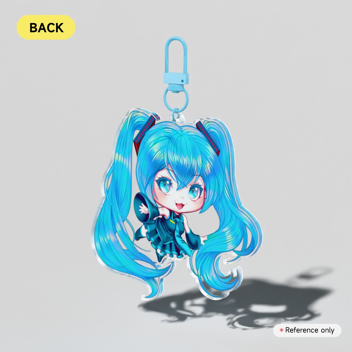 Hatsune Miku Clear Acrylic Keychain
