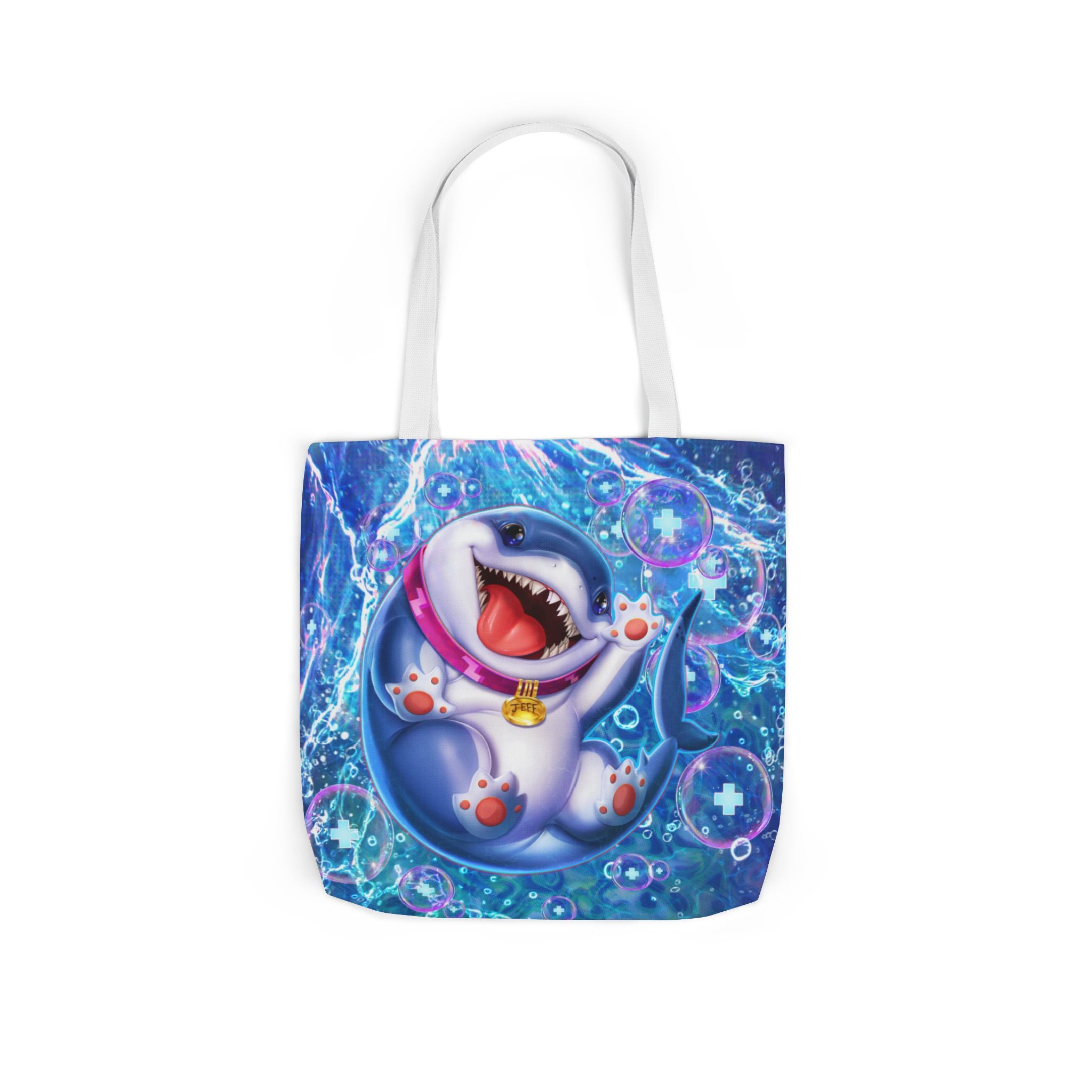 Marvel Rivals: Jeff the Landshark: Chompin' Champion Canvas Tote Bag