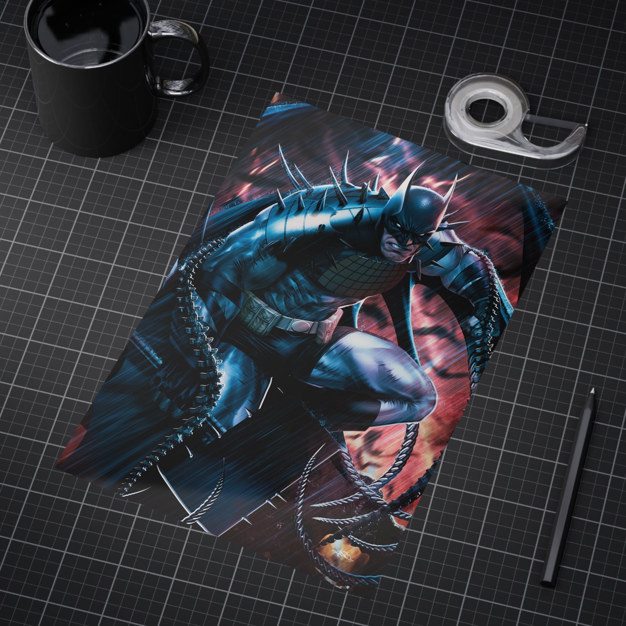 Absolute Batman (Blue) Mini Art Print