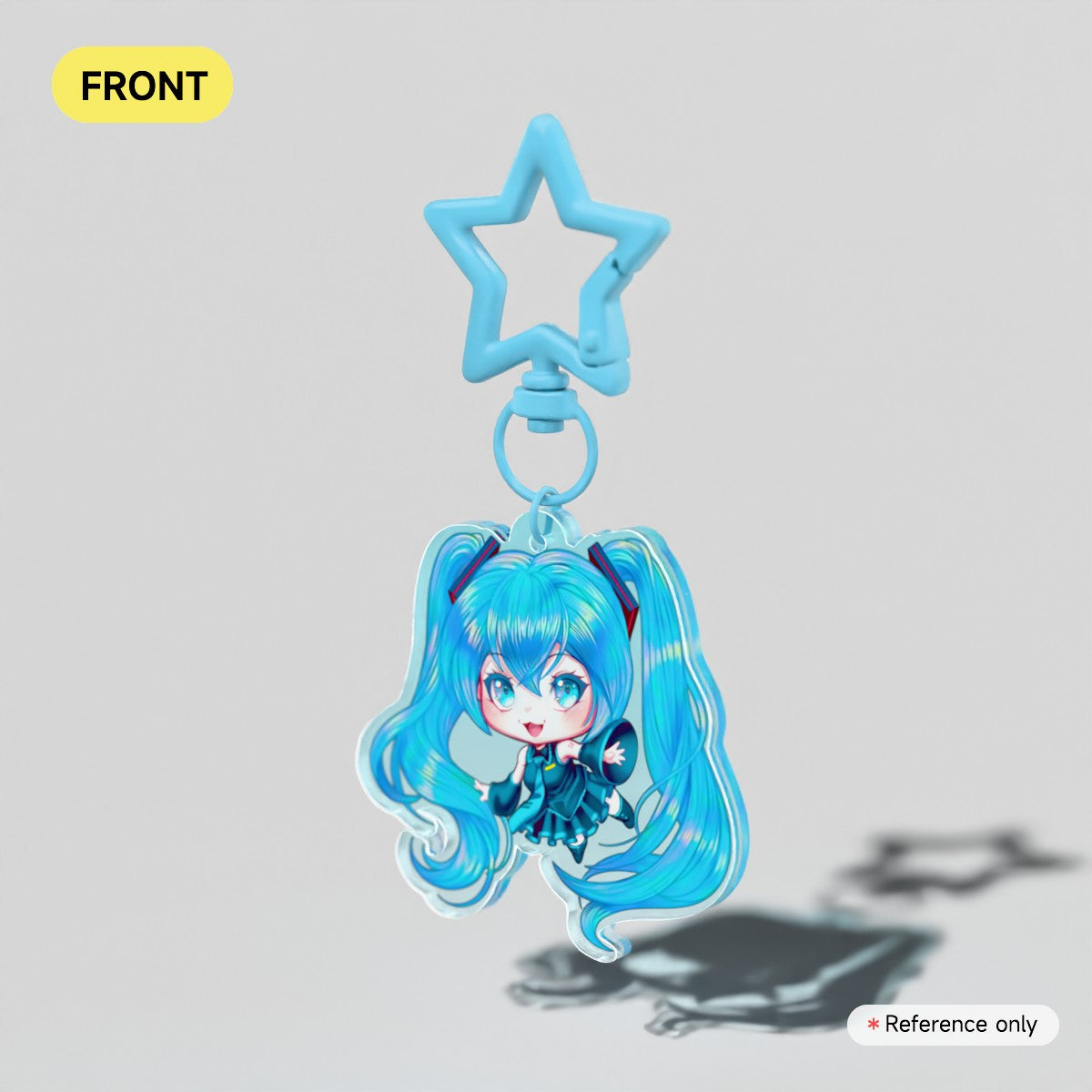 Hatsune Miku Clear Acrylic Keychain