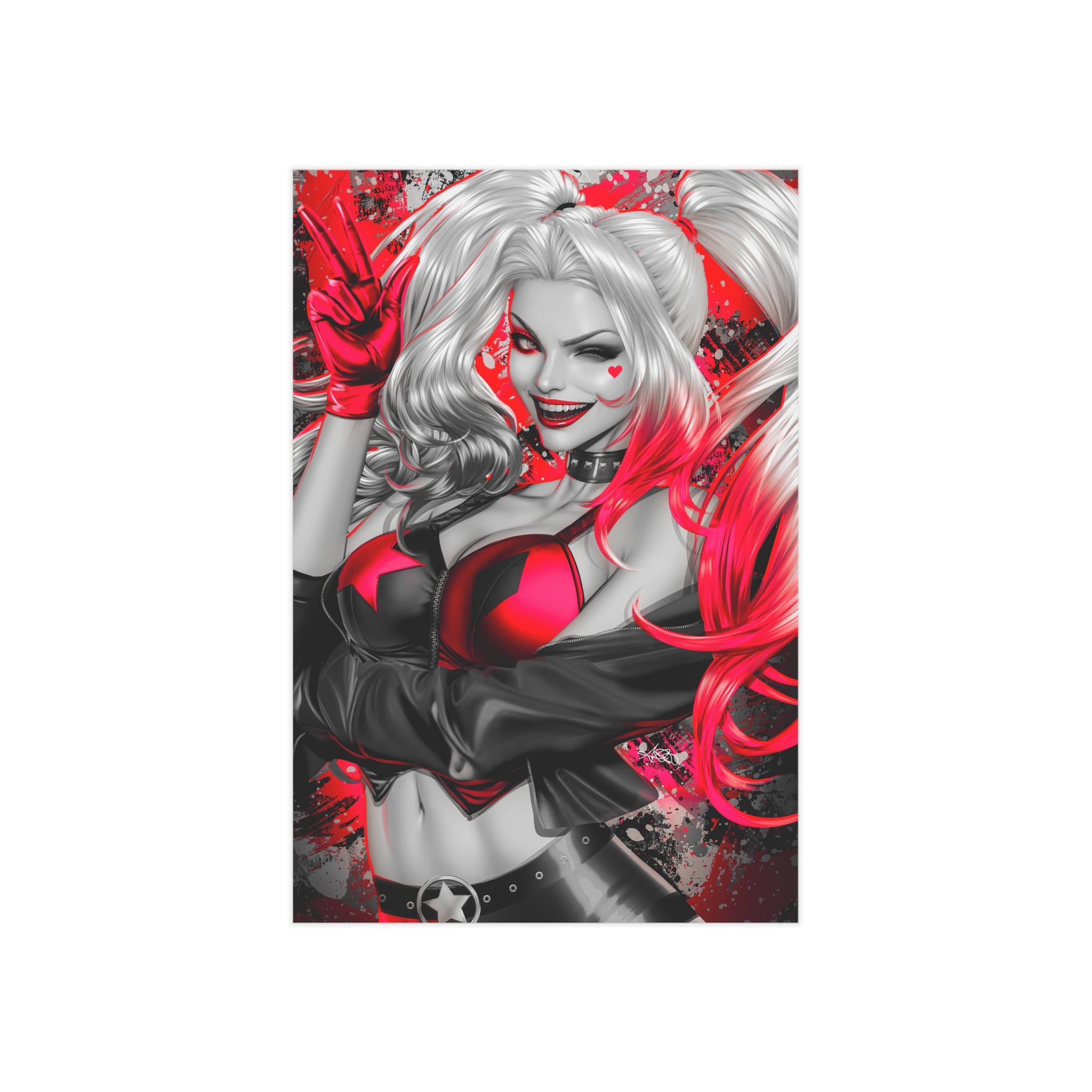 Harley Quinn: Black+White+Redder #6 Mini Art Print