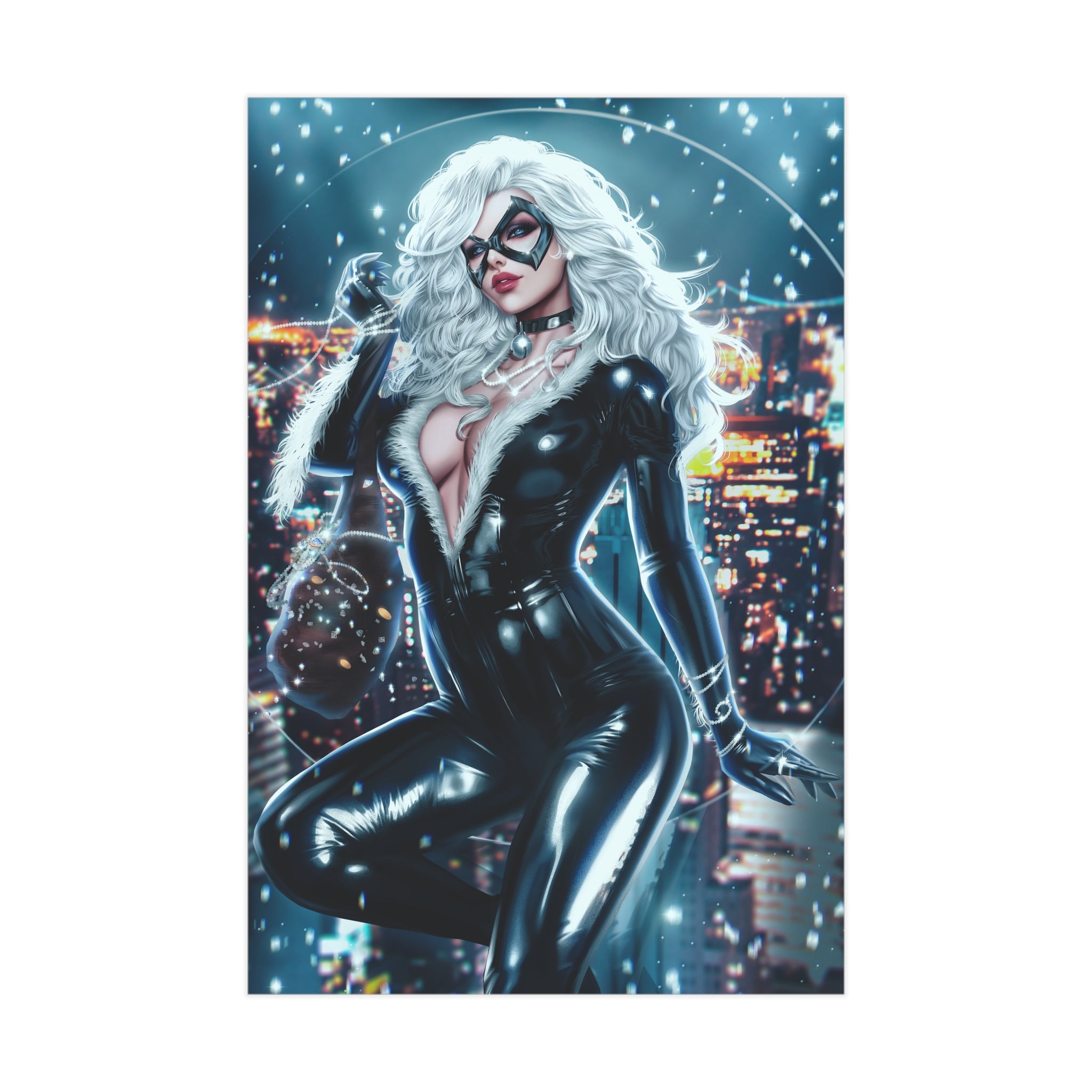 Black Cat "Jewel Heist" Mini Art Print