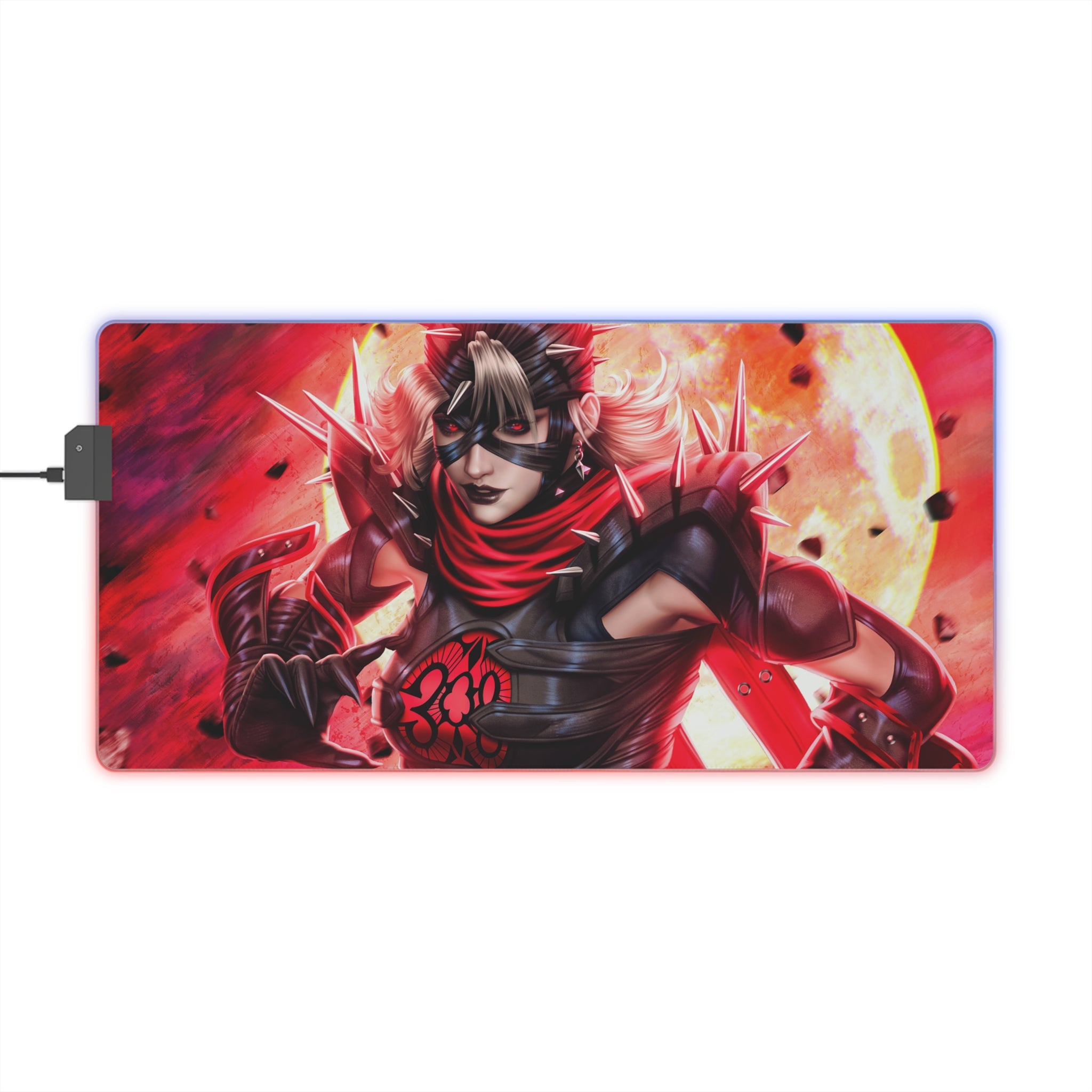 Marvel Rivals Malice LED Gaming Mouse Pad, Vibrant RGB Desk Decor for Gamers