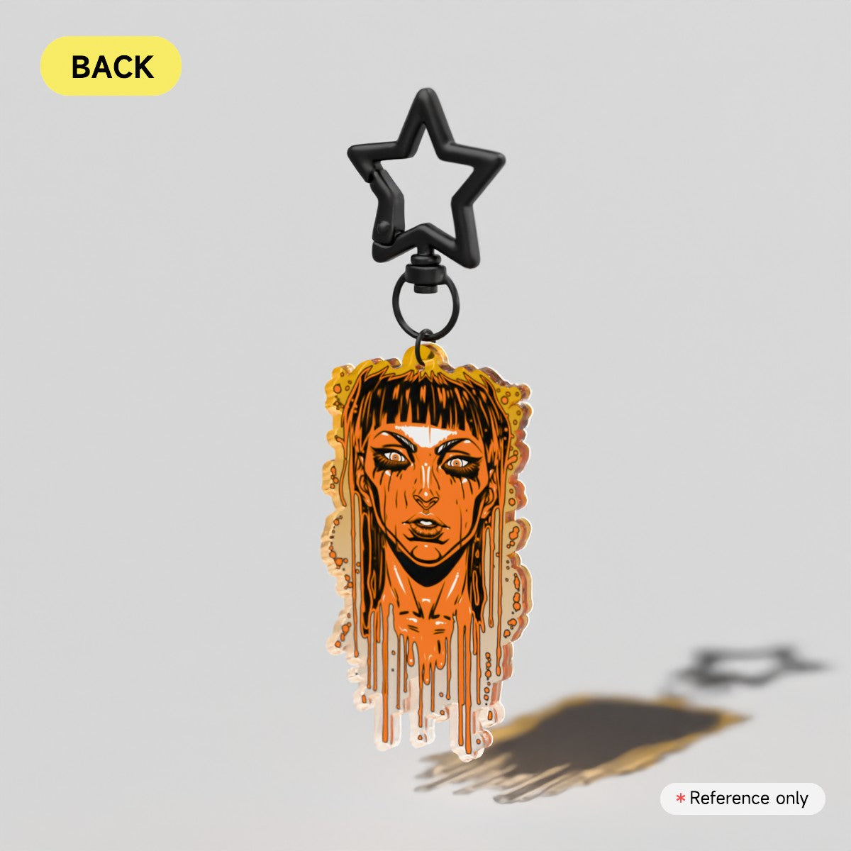 Acid Pour Tang Acrylic Keychain
